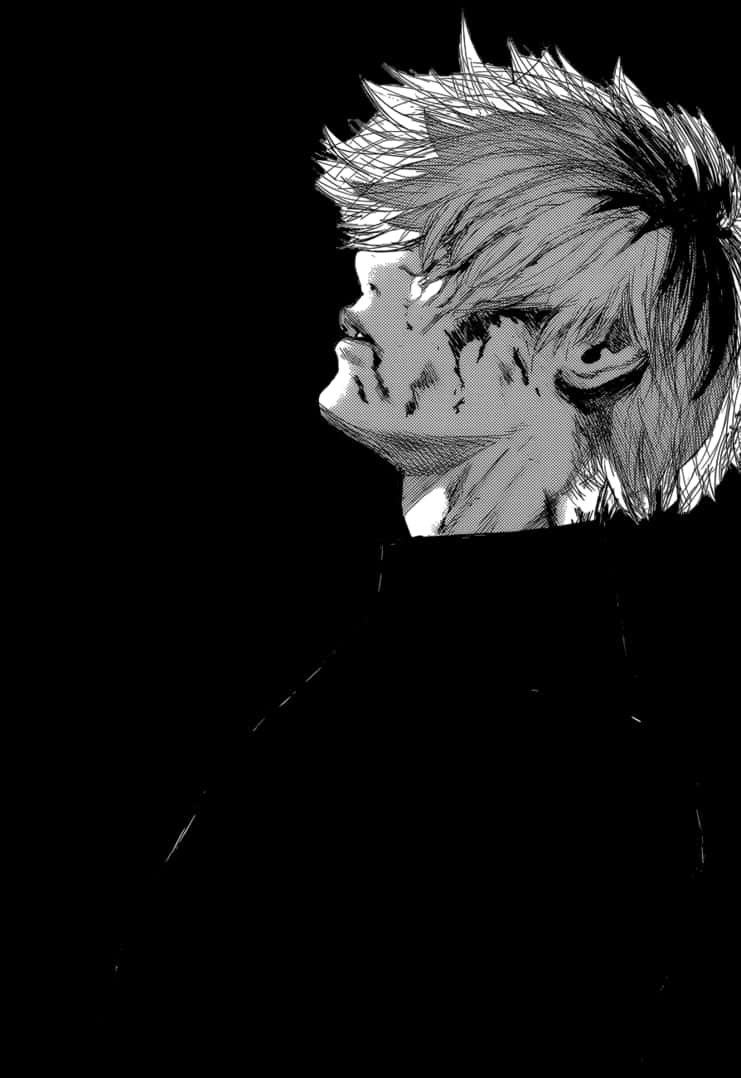 Tokyo Ghoul Ken Kaneki Malungkot na Anime Wallpaper