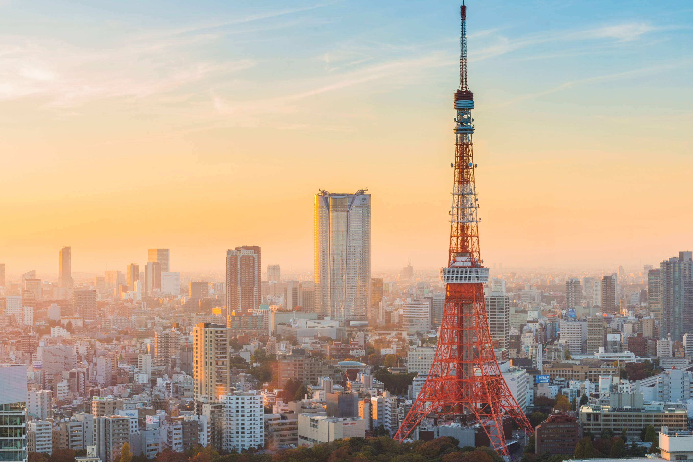 Tokyo Tower Sa Araw Wallpaper