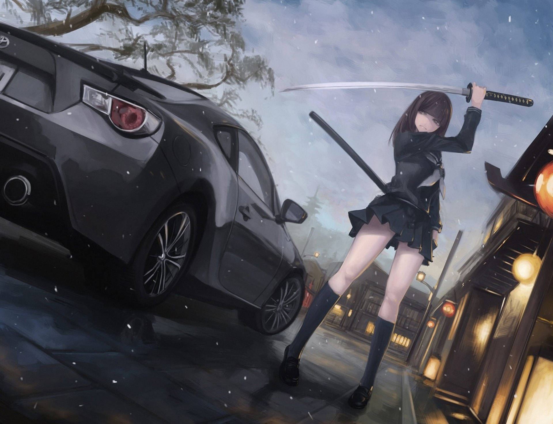 Toyota 86 Anime na Kotse Wallpaper