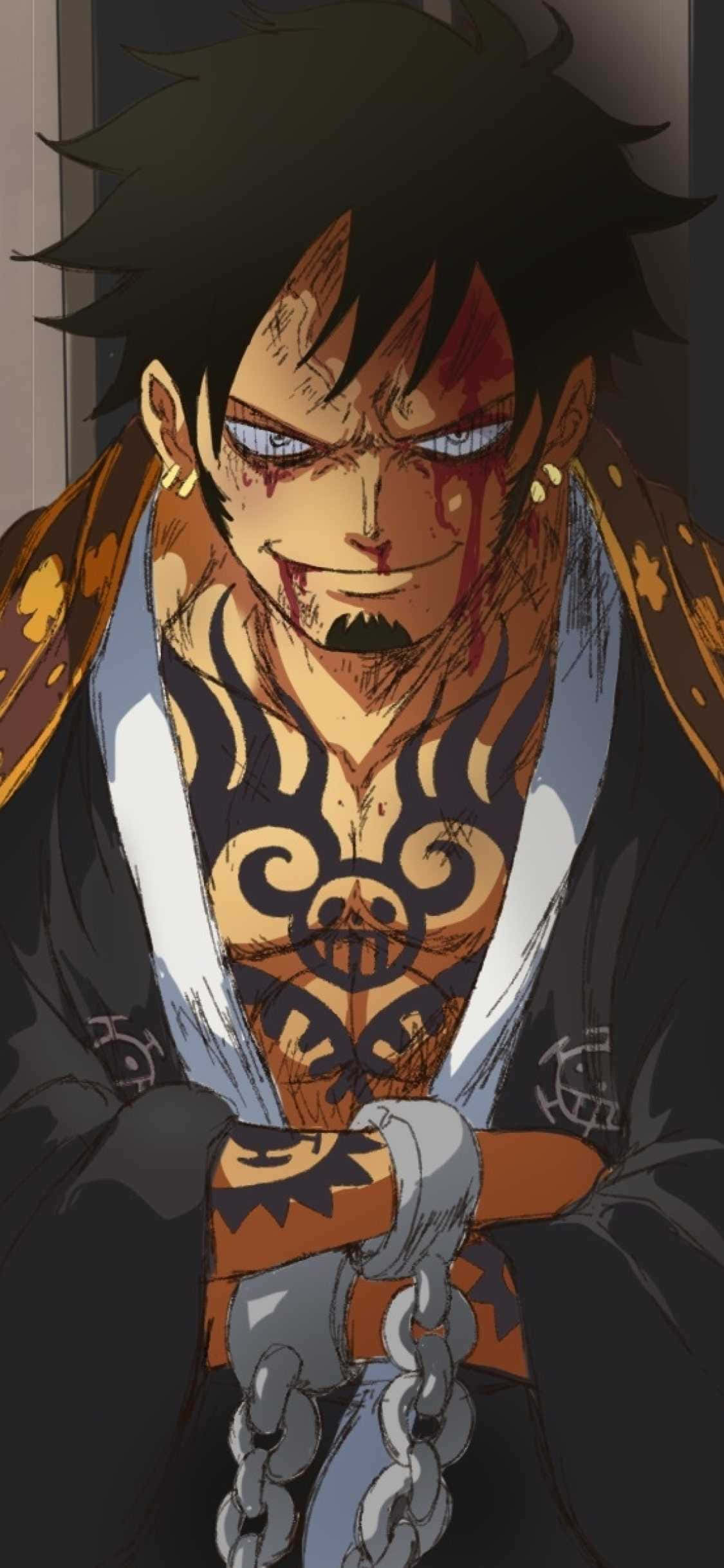 Trafalgar D Water Law One Piece Lock Screen Anime Wallpaper