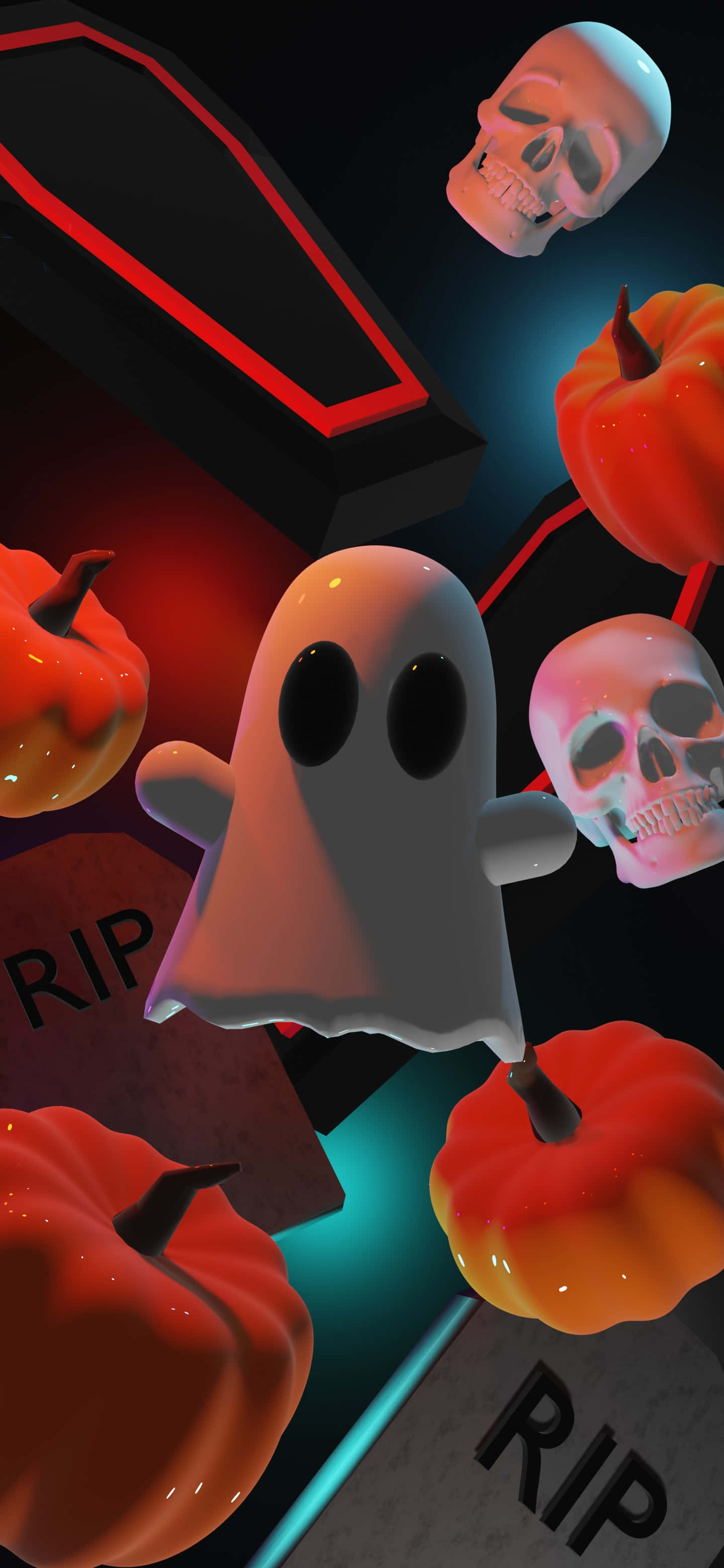 Mangikot o Magtrato kasama ang Halloween Phone! Wallpaper
