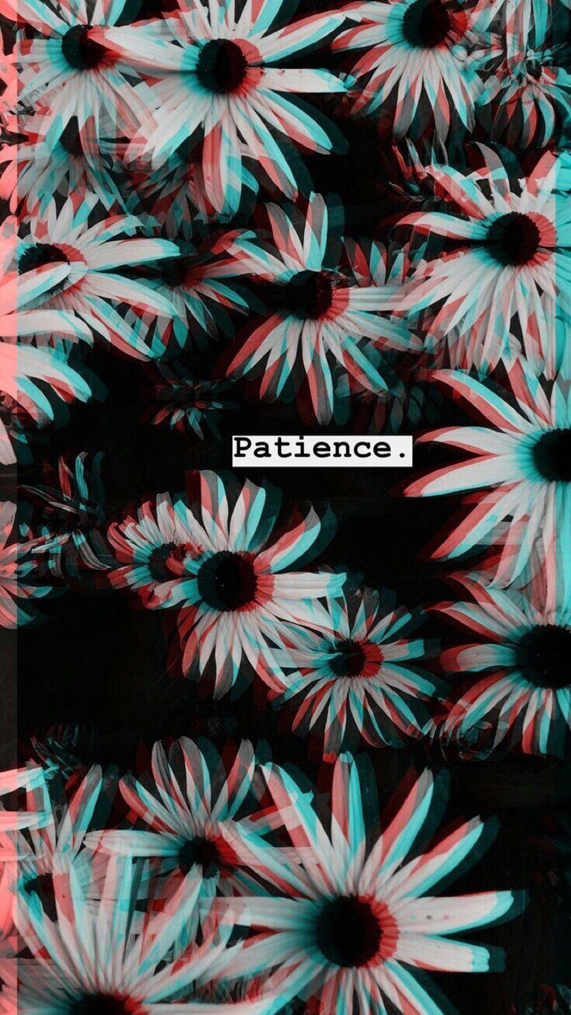 Trippy Dark Aesthetic na Bulaklak Wallpaper