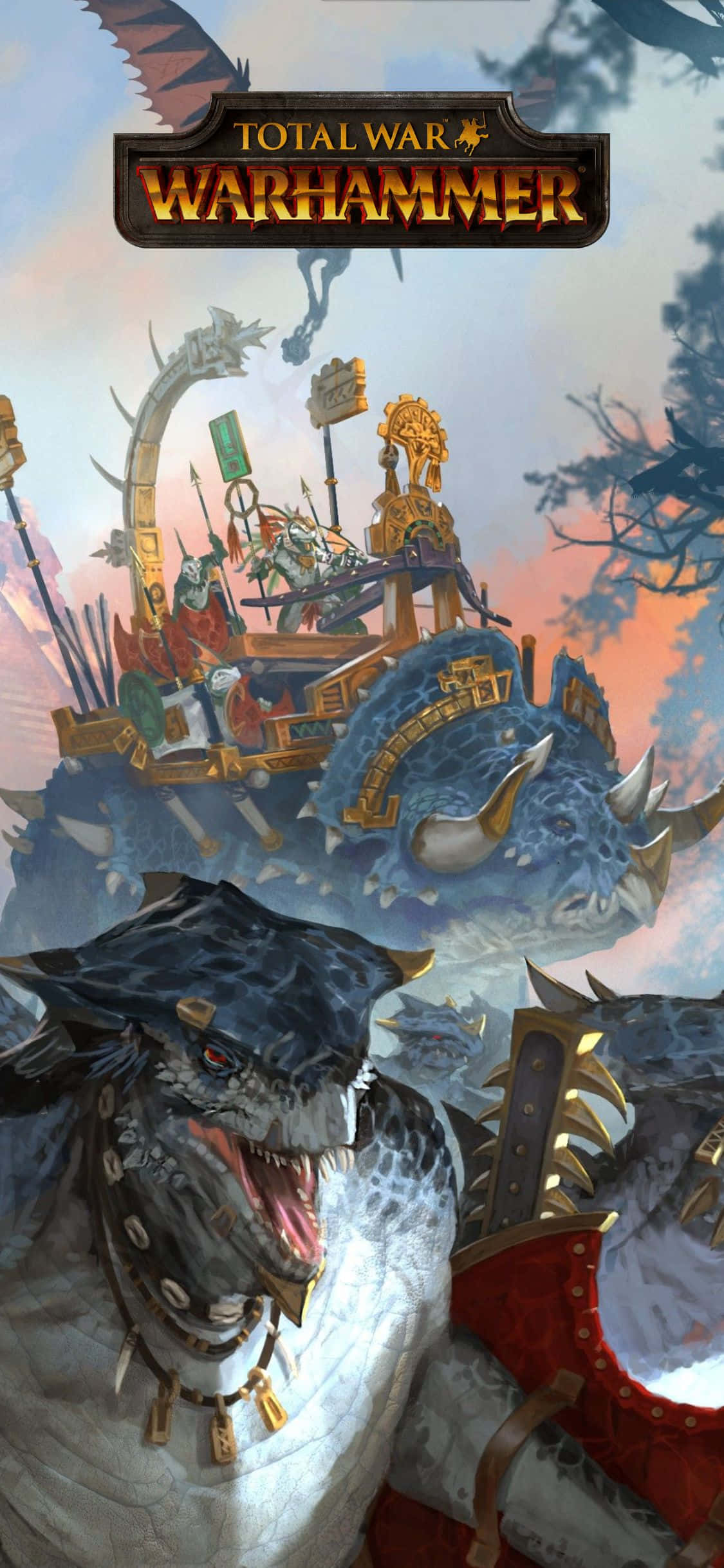Tuklasin ang epikong strategy game na Total War: Warhammer sa iyong iPhone X Wallpaper