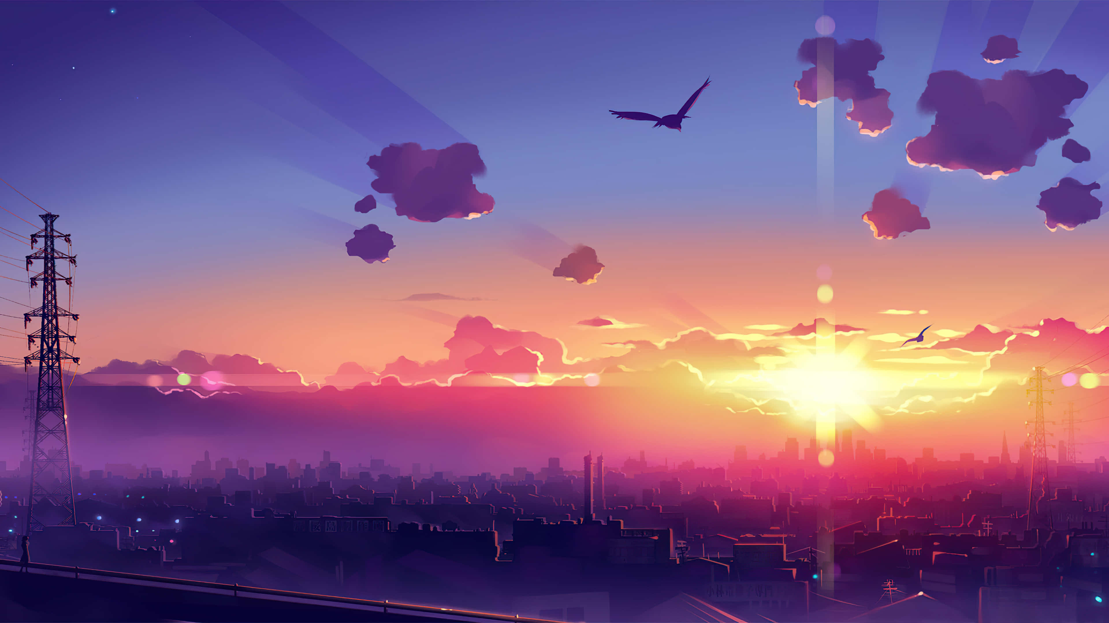 Tuklasin ang kahanga-hangang ganda ng Anime Landscape Wallpaper