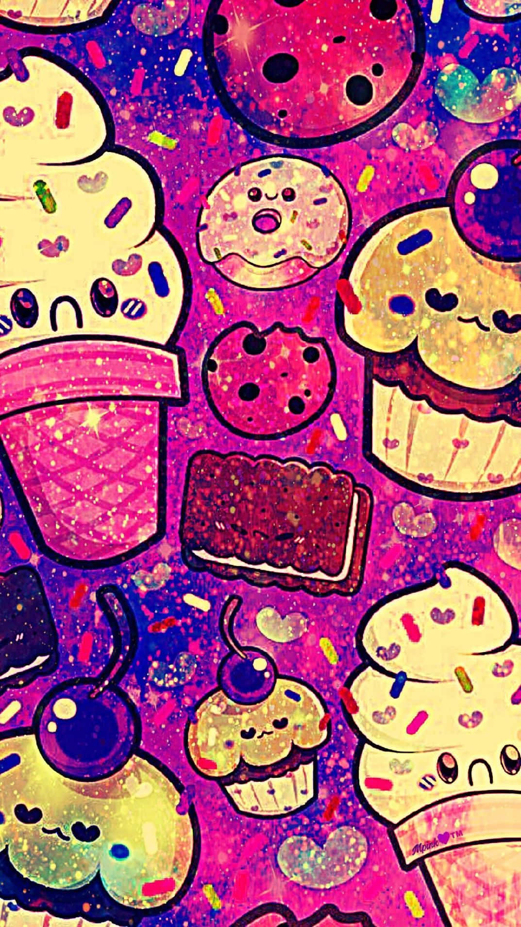 Tuklasin ang magandang batik-batik na Cute Galaxy Wallpaper
