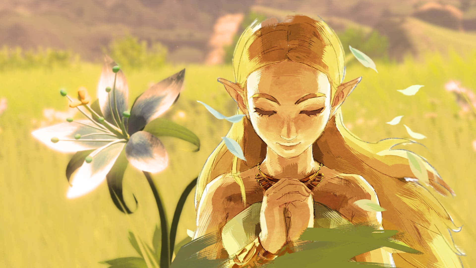Tuklasin ang mahiwagang mundo ng Hyrule sa The Legend of Zelda Wallpaper