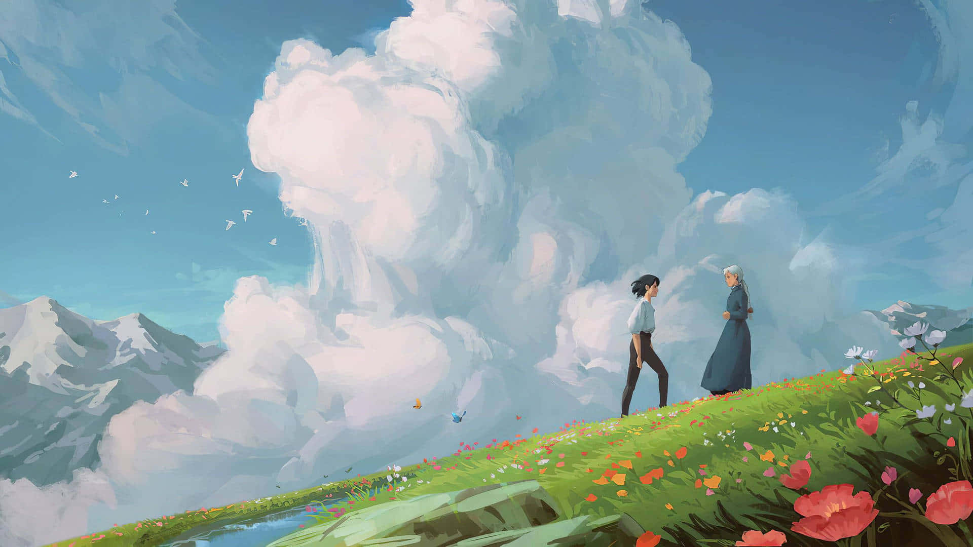 Tuklasin ang mahiwagang mundo ng Aesthetic Ghibli Wallpaper