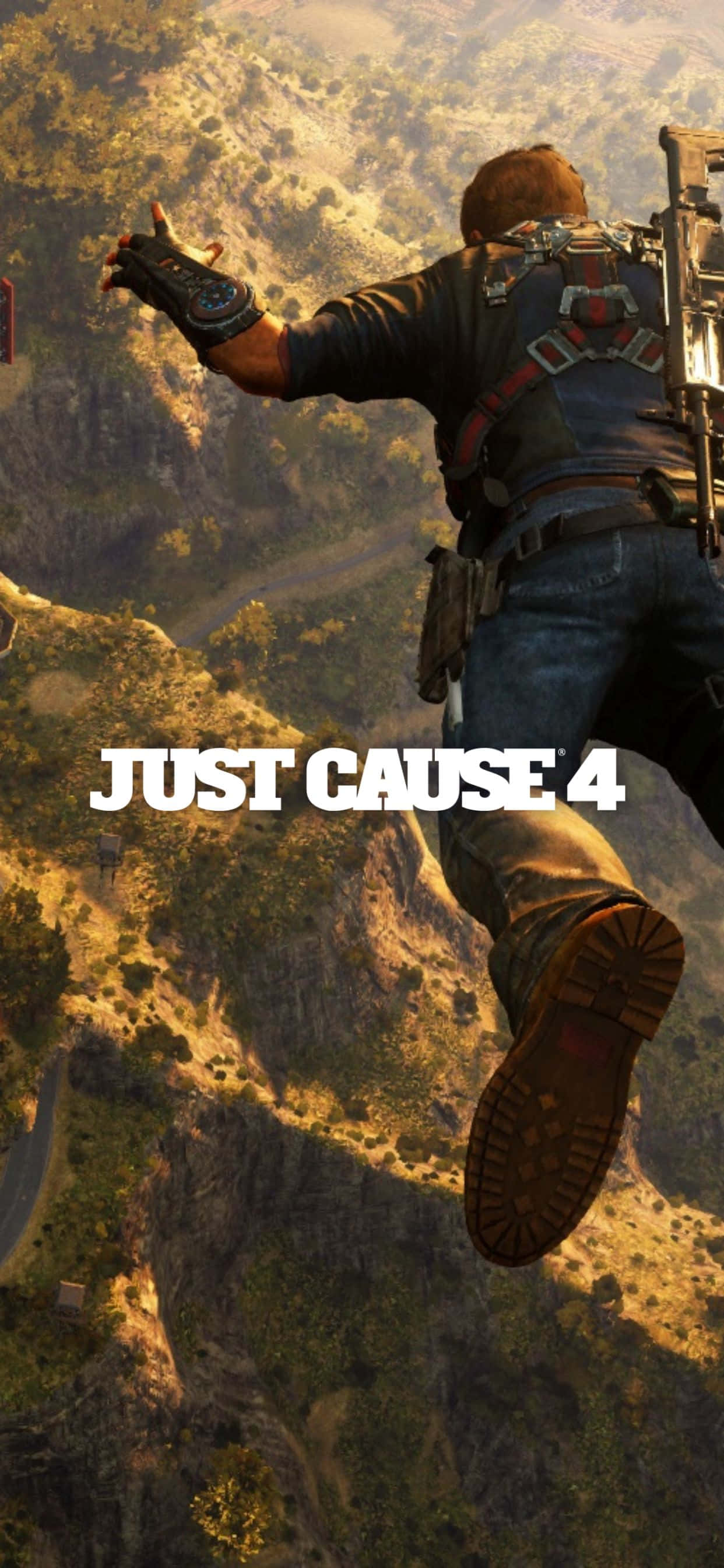 Tuklasin ang mga bagong mundo at maging isang hindi mapigilang ahente ng kaguluhan gamit ang Just Cause 4 sa iyong iPhone Xs Max Wallpaper
