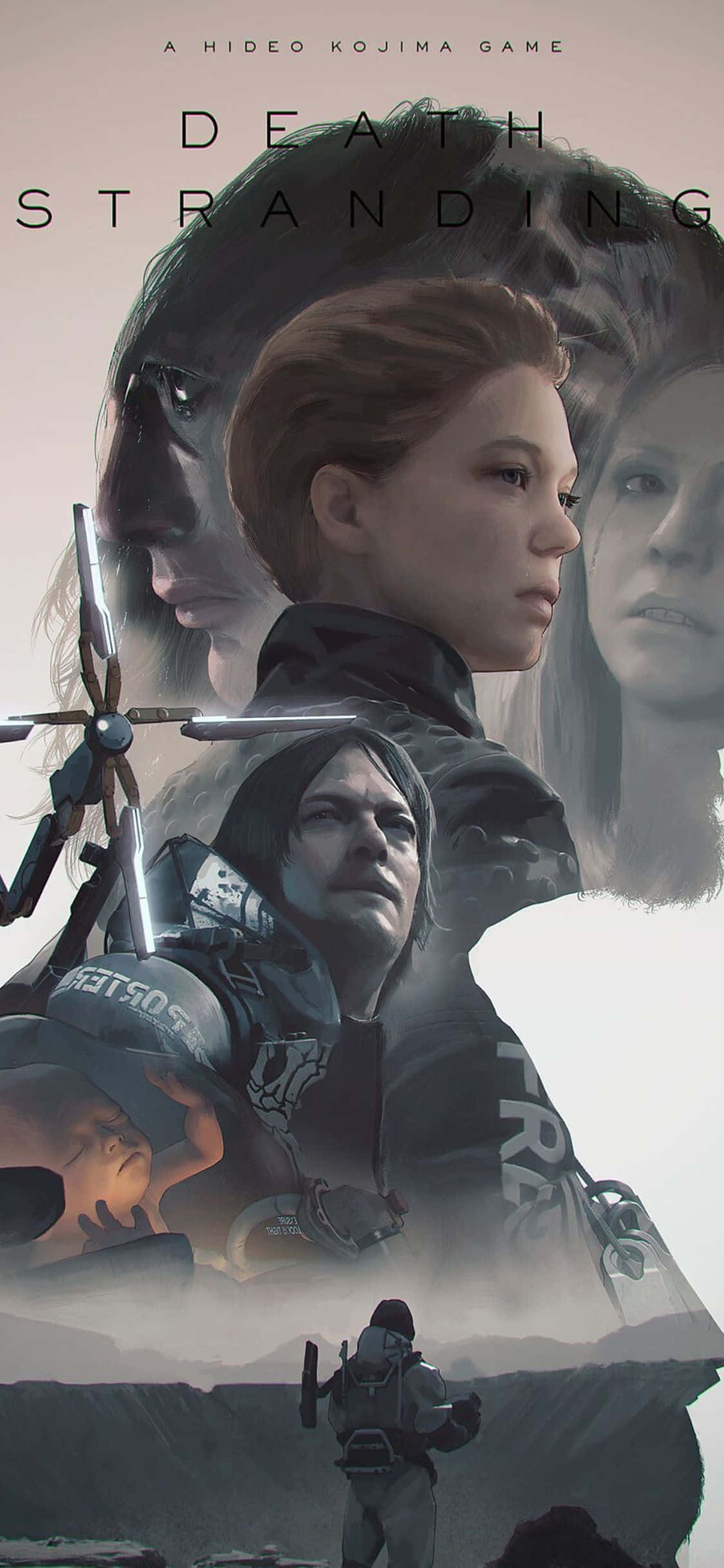 Tuklasin ang mga misteryo ng Death Stranding sa iyong iPhone X Wallpaper