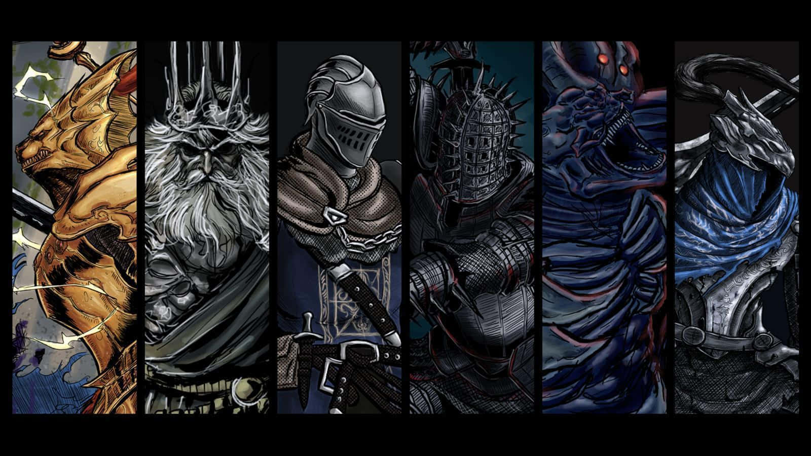 Tuklasin ang mga Panganib ng Lordran sa Dark Souls Wallpaper