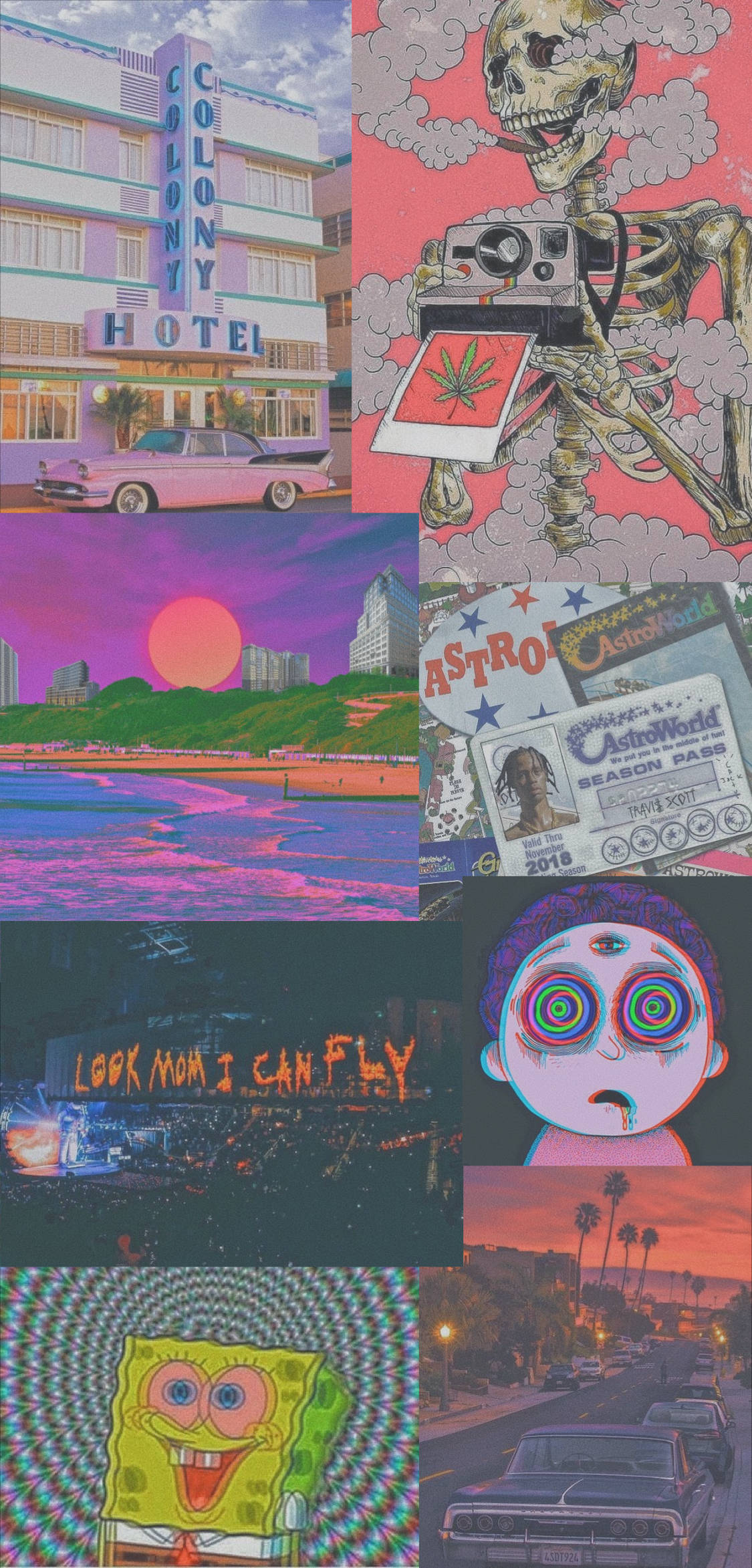 Tuklasin ang multi-dimensional na mundo ng aesthetic trippy Wallpaper