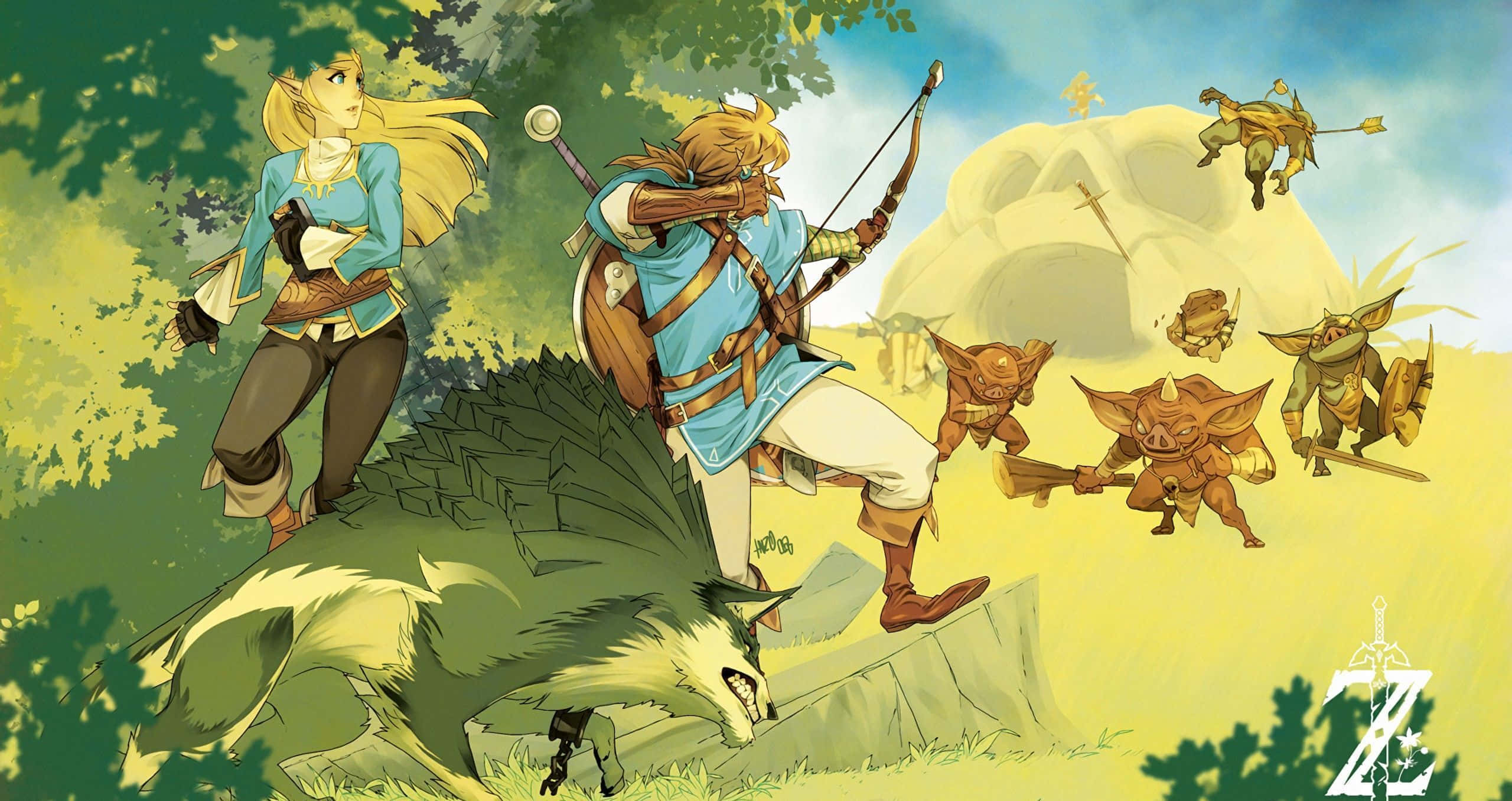 Tuklasin ang Mundo ng Legend of Zelda. Wallpaper