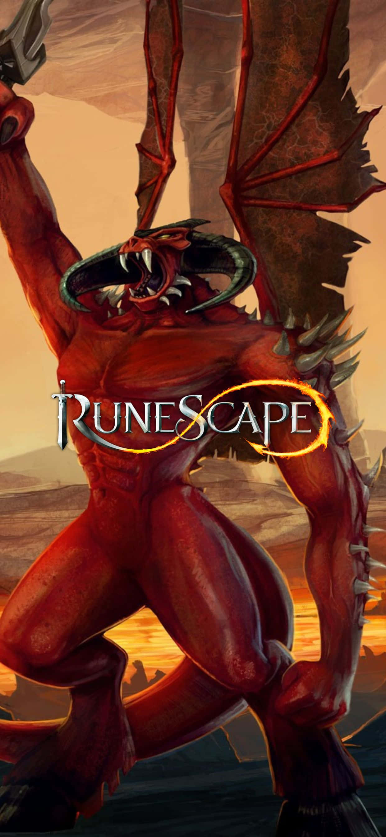 Tuklasin ang mundo ng Runescape sa iyong iPhone Xs Max Wallpaper