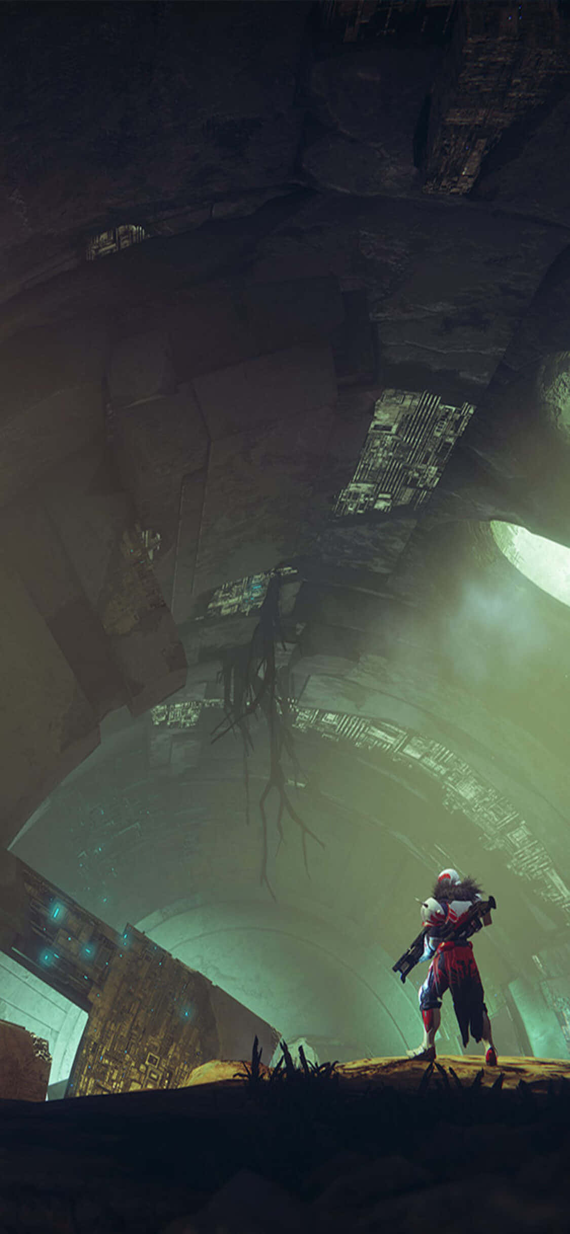Tuklasin ang Uniberso ng Destiny 2 gamit ang Rebolusyonaryong iPhone Xs Wallpaper