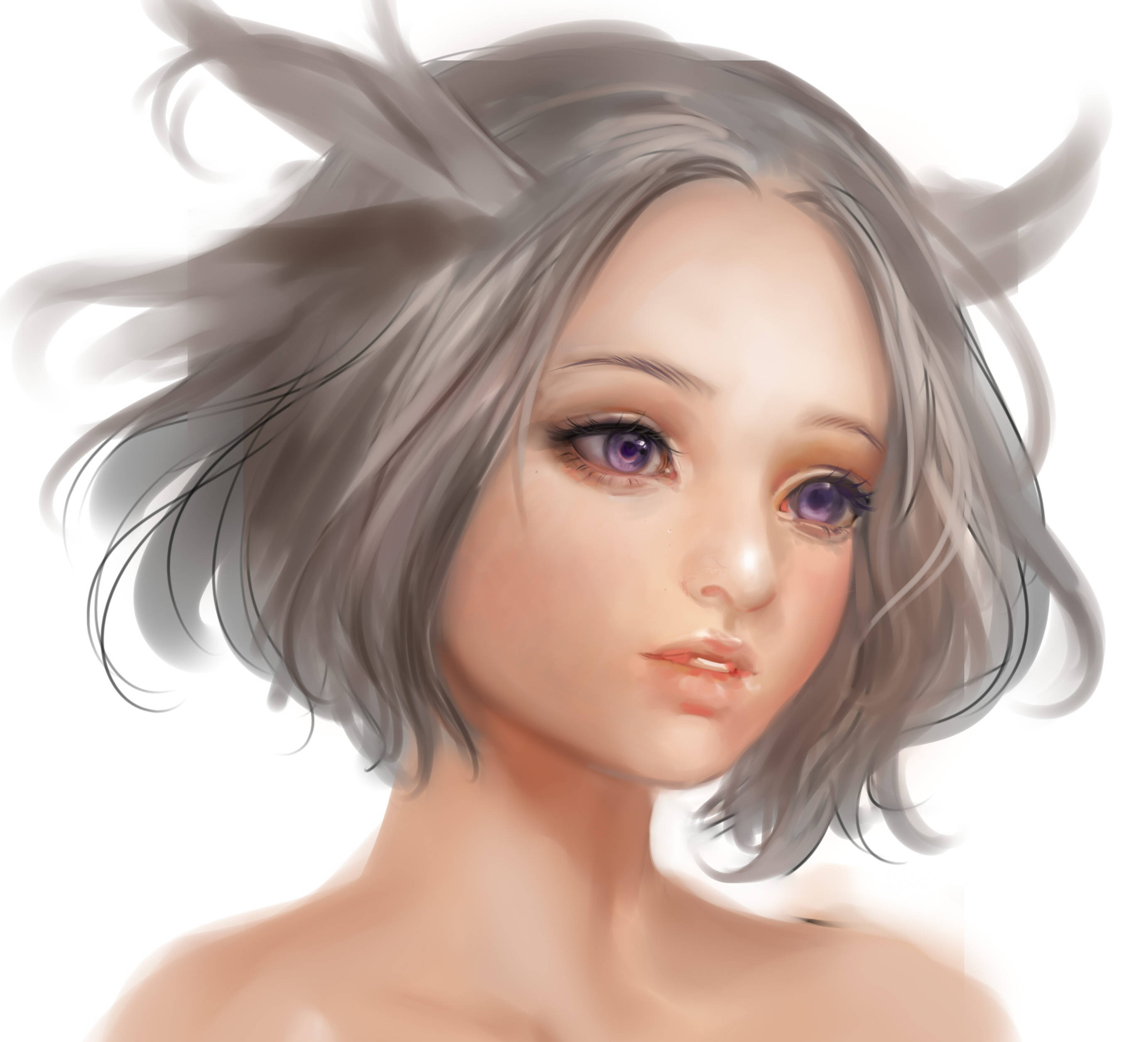 Tuklasin ang Walang Hanggang Imahinasyon Gamit ang 3D Anime Girl Digital Art na Ito Wallpaper