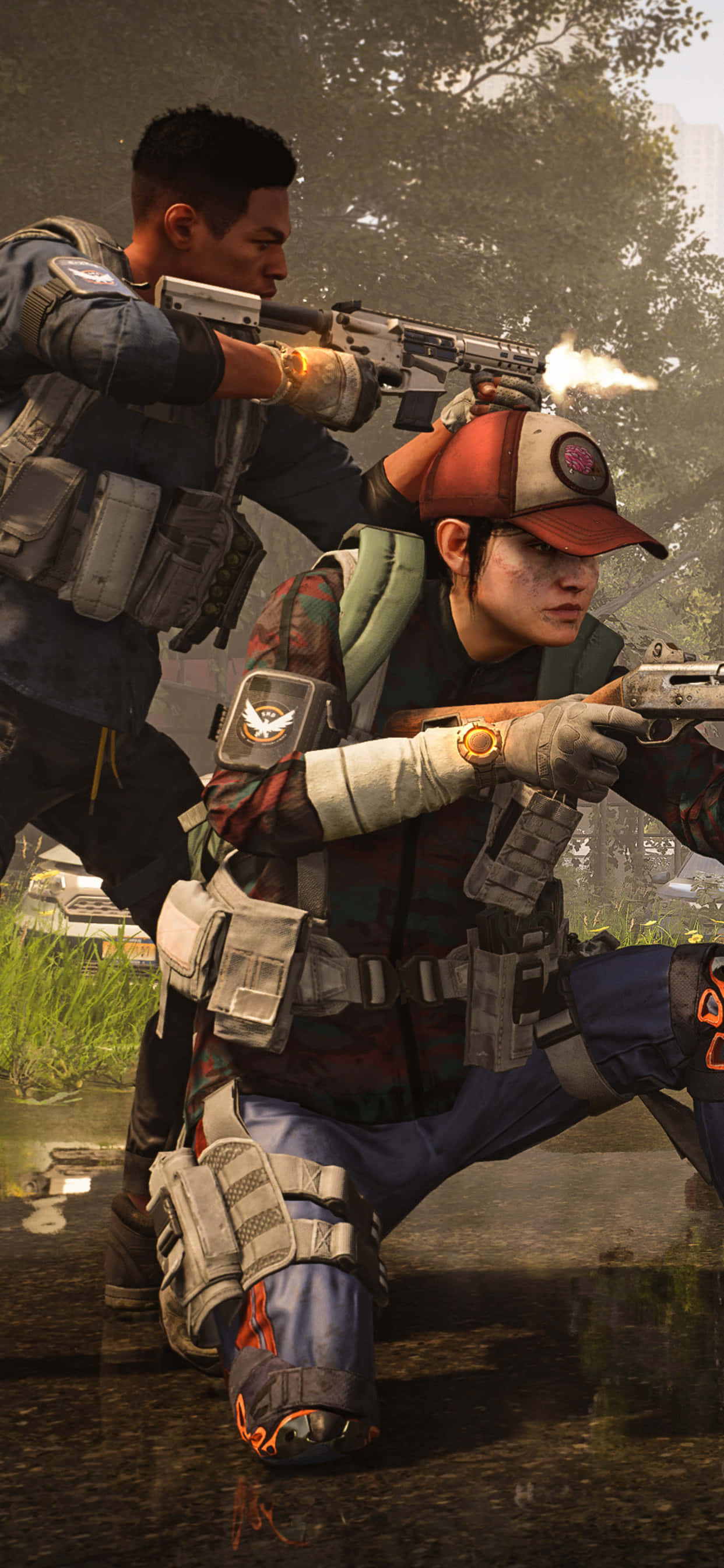 Tumakas sa Isang Virtual na Mundo Gamit ang iPhone Xs Max at The Division Wallpaper
