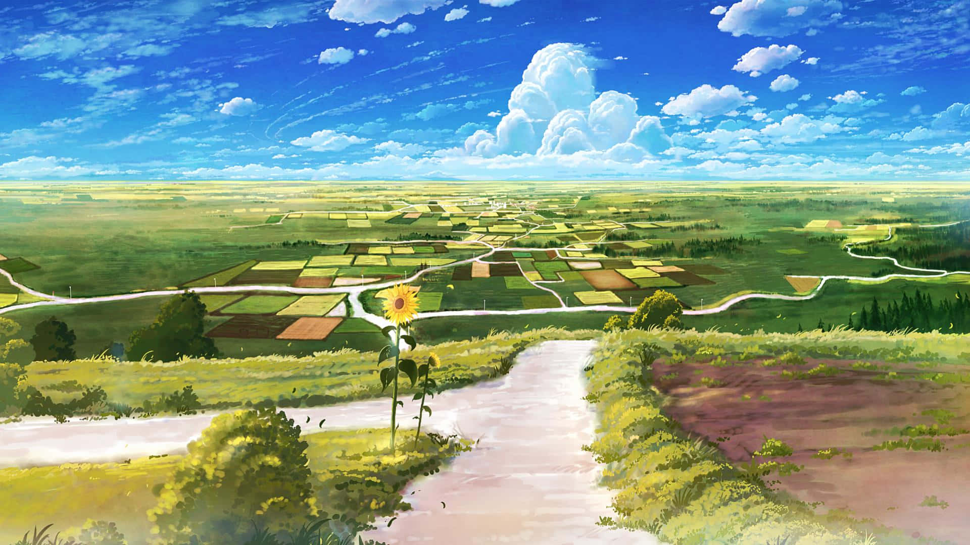 Tumapak sa Isang Mahiwagang Mundo ng Anime Wallpaper