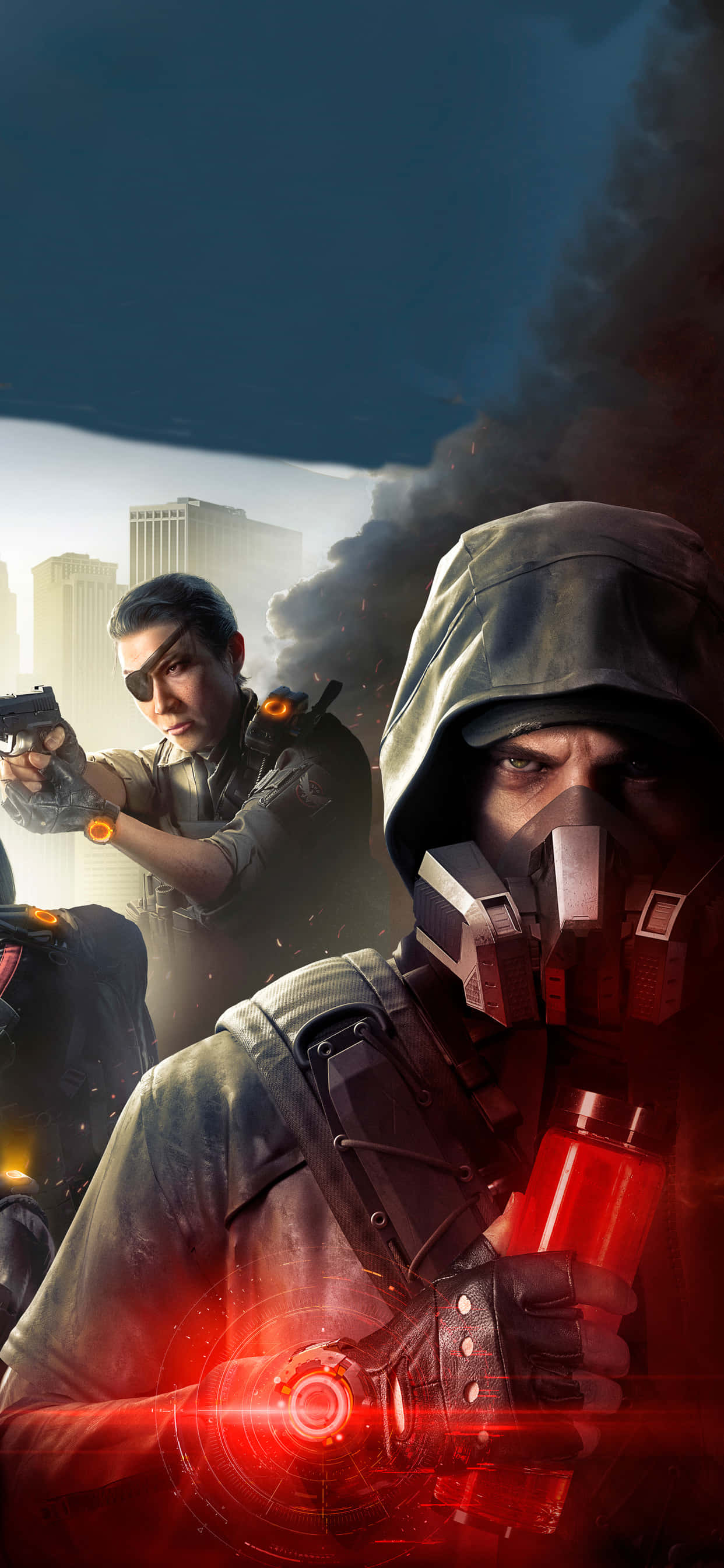 Tumapak sa mundo ng pagkawasak gamit ang Apple's iPhone Xs Max at The Division! Wallpaper