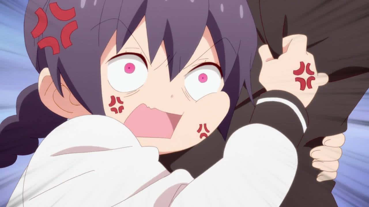 Tumawa nang Malakas kasama ang Nakatutuwang Anime Character na Ito Wallpaper