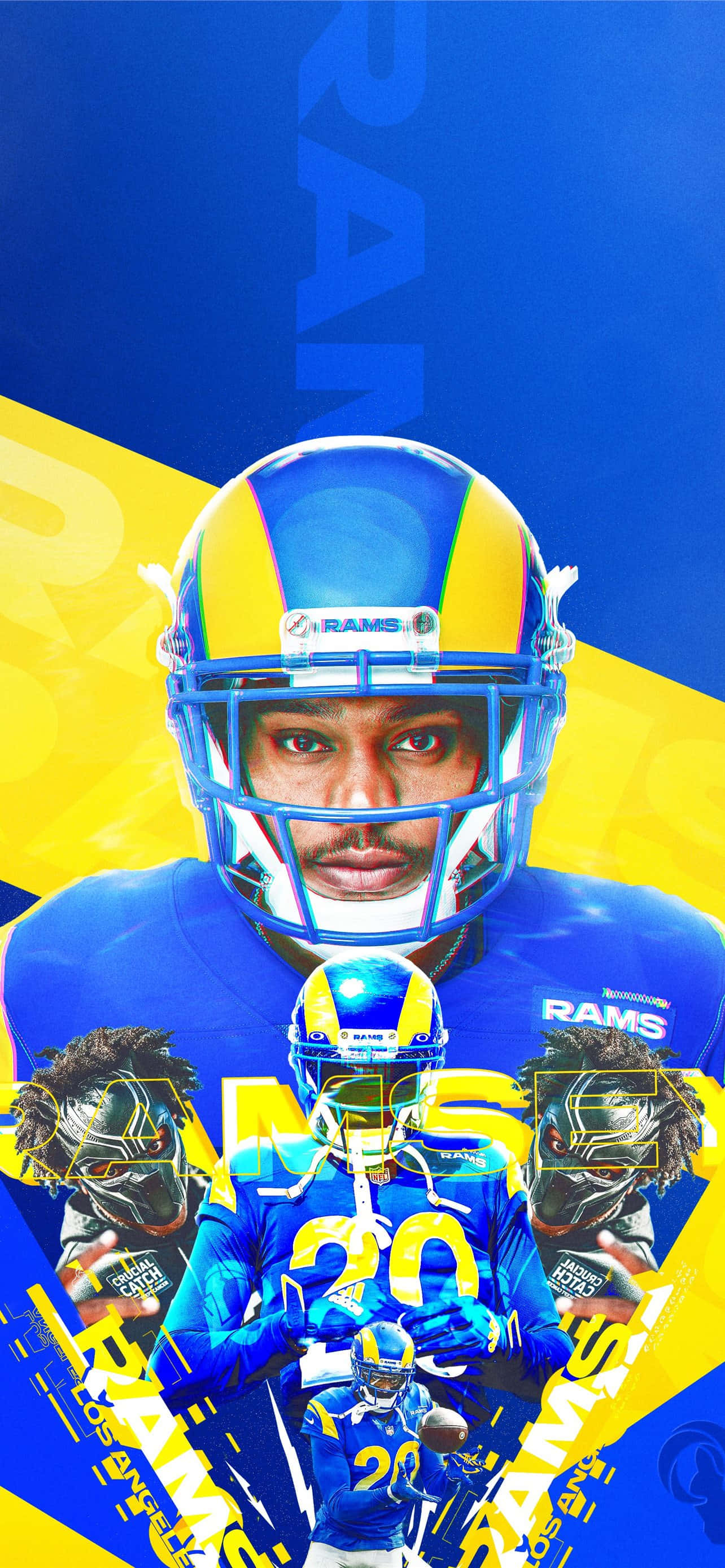 Tumawid sa Karamihan gamit ang Rams iPhone Wallpaper