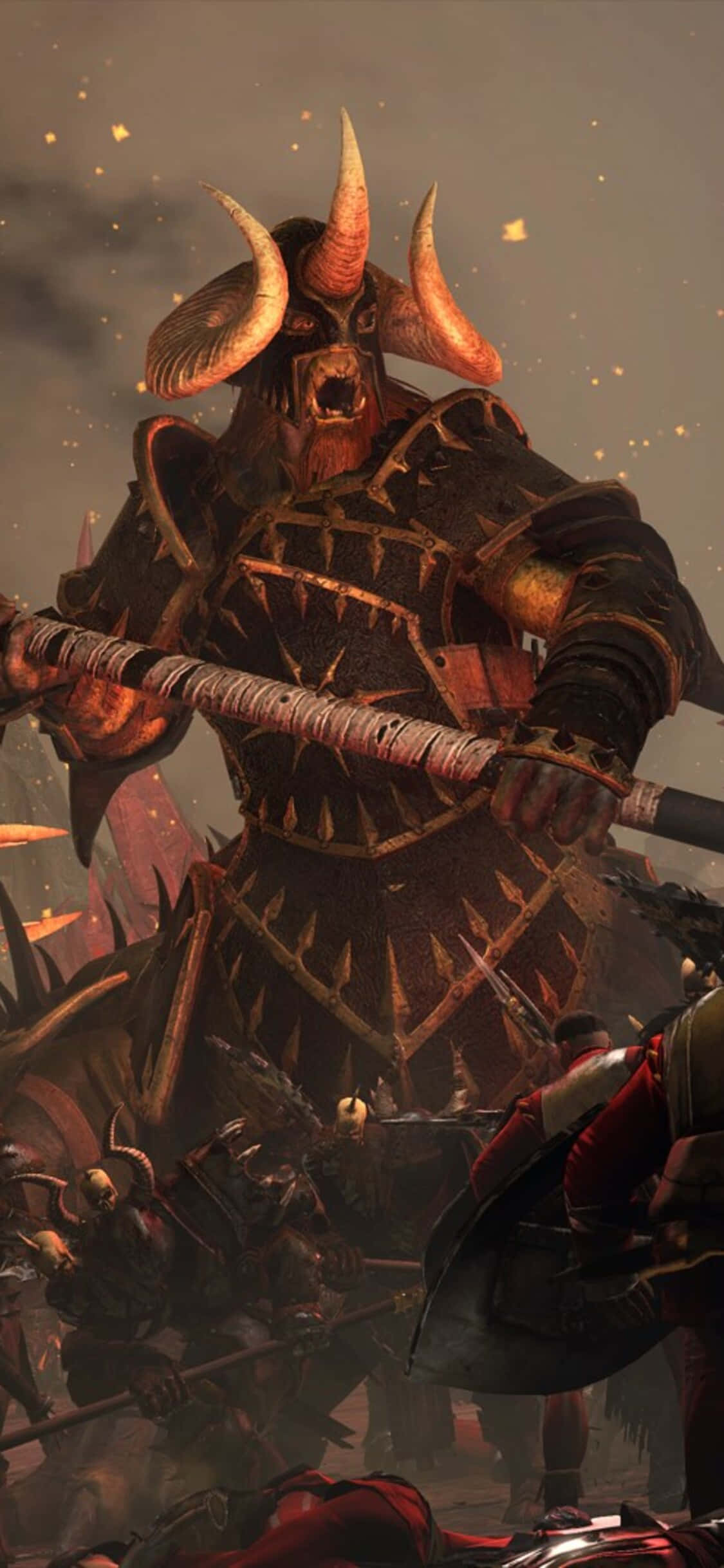 Tumayo at sumali sa isang Total War Warhammer campaign sa iyong iPhone X Wallpaper