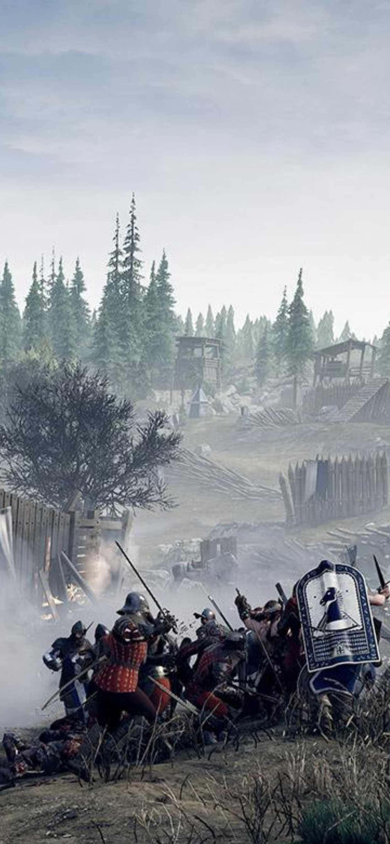Tumayo sa Krowd gamit ang iPhone Xs Max Mordhau Wallpaper