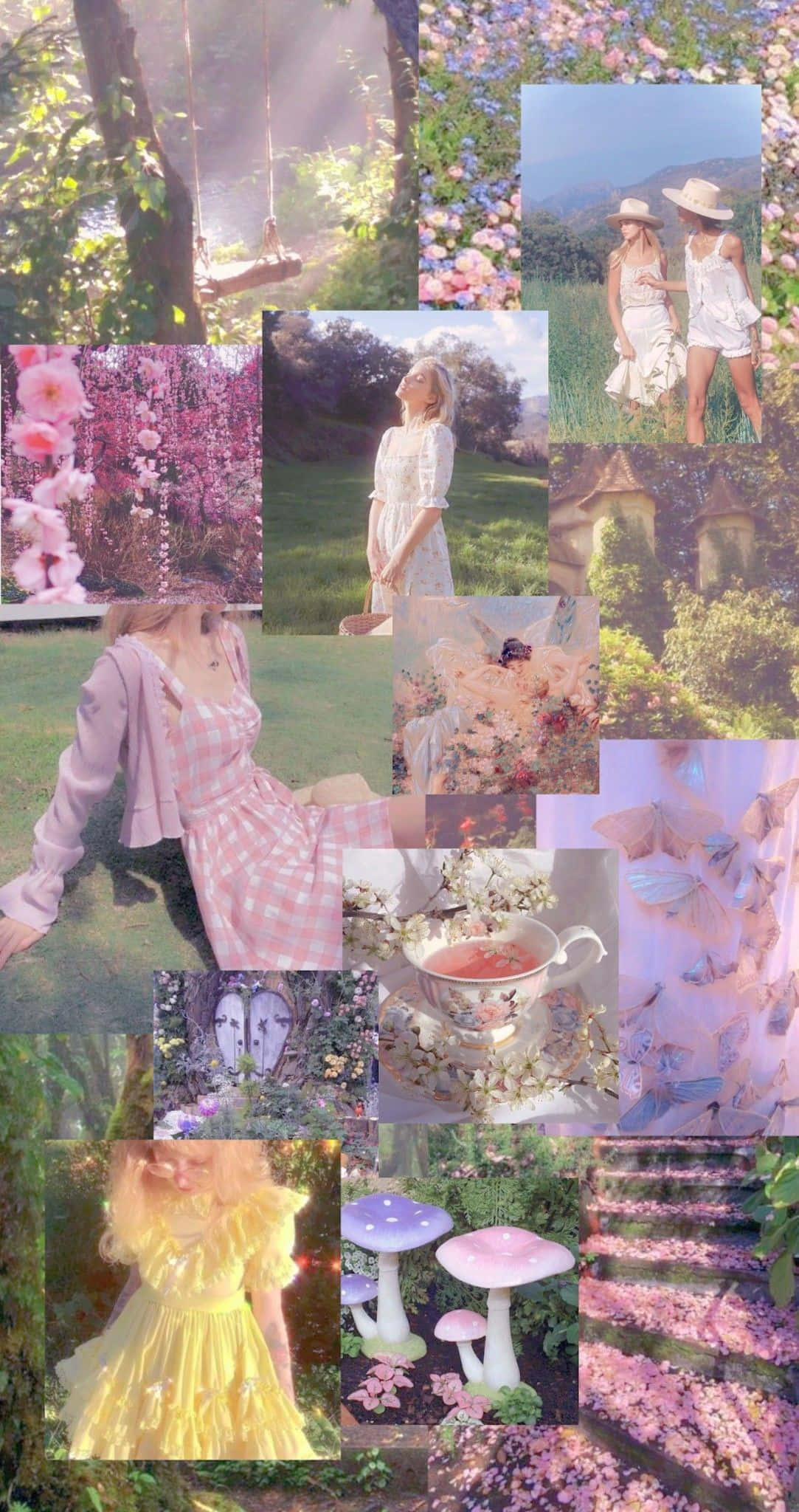 Tumuntong sa mahiwagang mundo ng fairy aesthetic Wallpaper