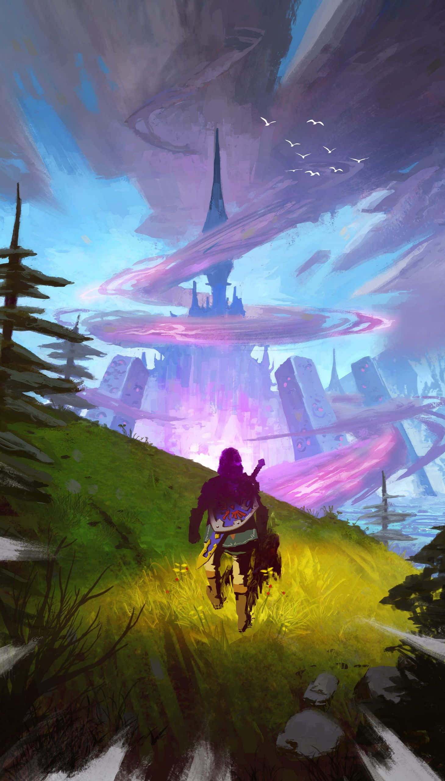 Tunay na Pantasyang Mundo: Paglalakbay sa Hyrule sa The Legend of Zelda Wallpaper