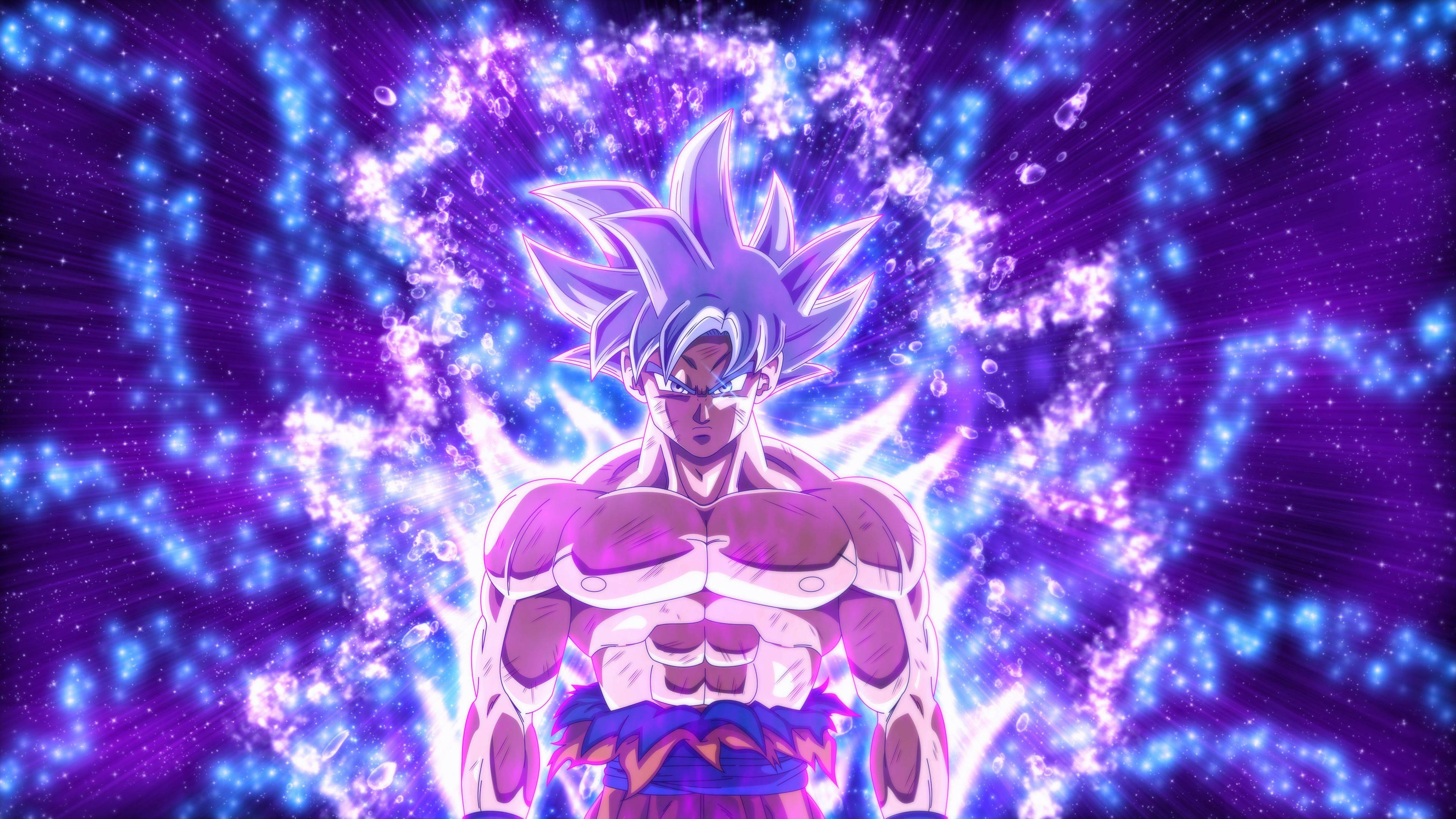 Tunay na Ultra Instinct Goku DBZ 4K Wallpaper