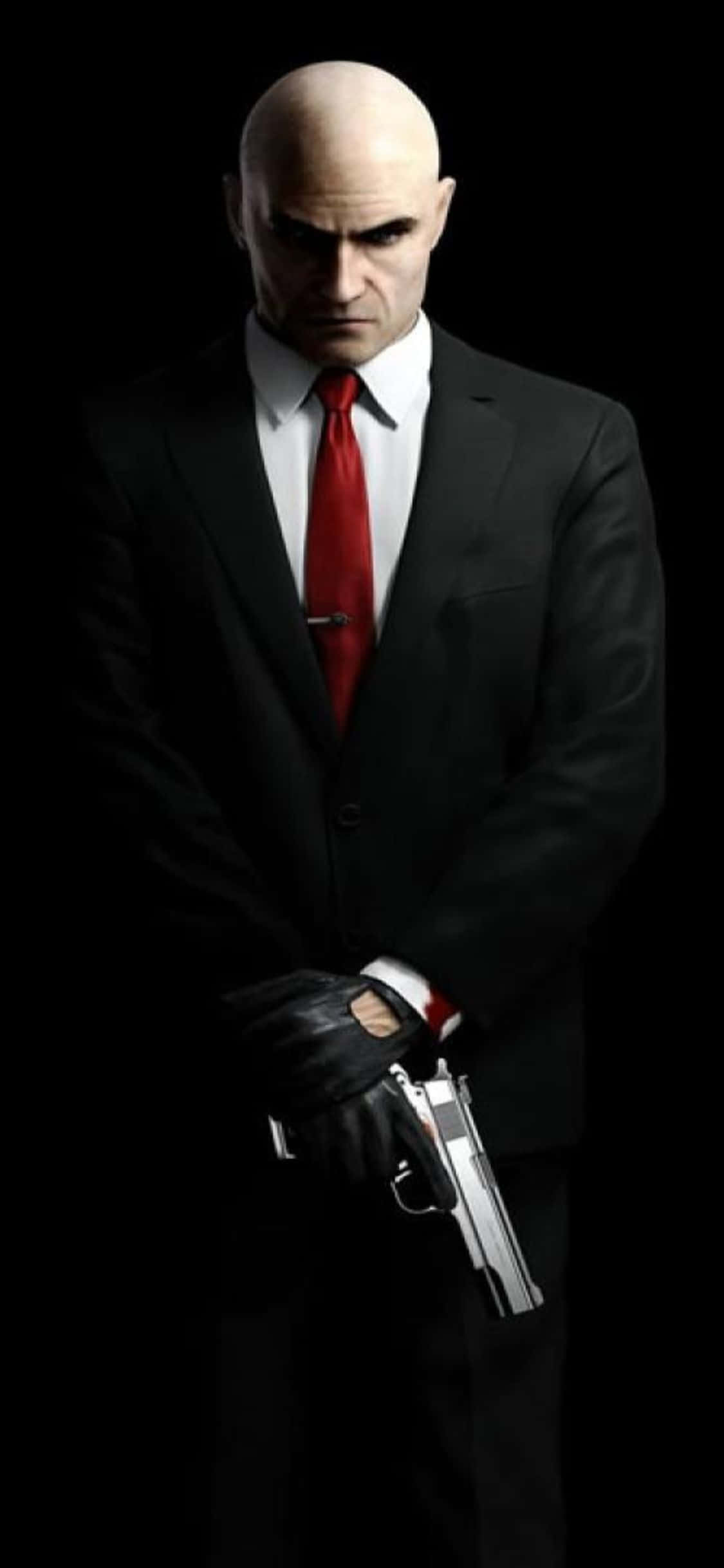 Tungtong sa madilim na mundo ng Hitman Absolution gamit ang nakakagulat na iPhone X Wallpaper