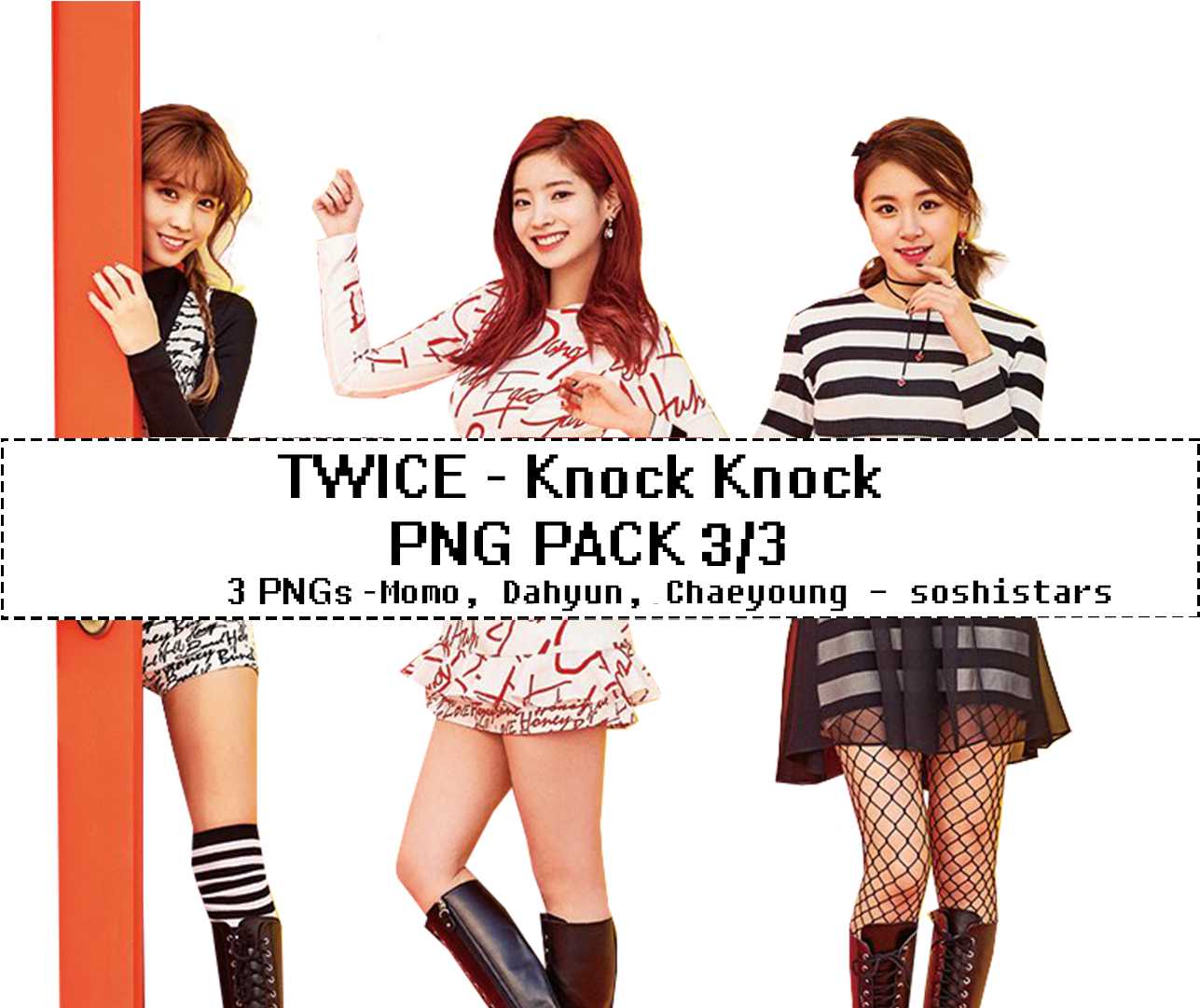 Twice Knock Knock PNG Pack Wallpaper