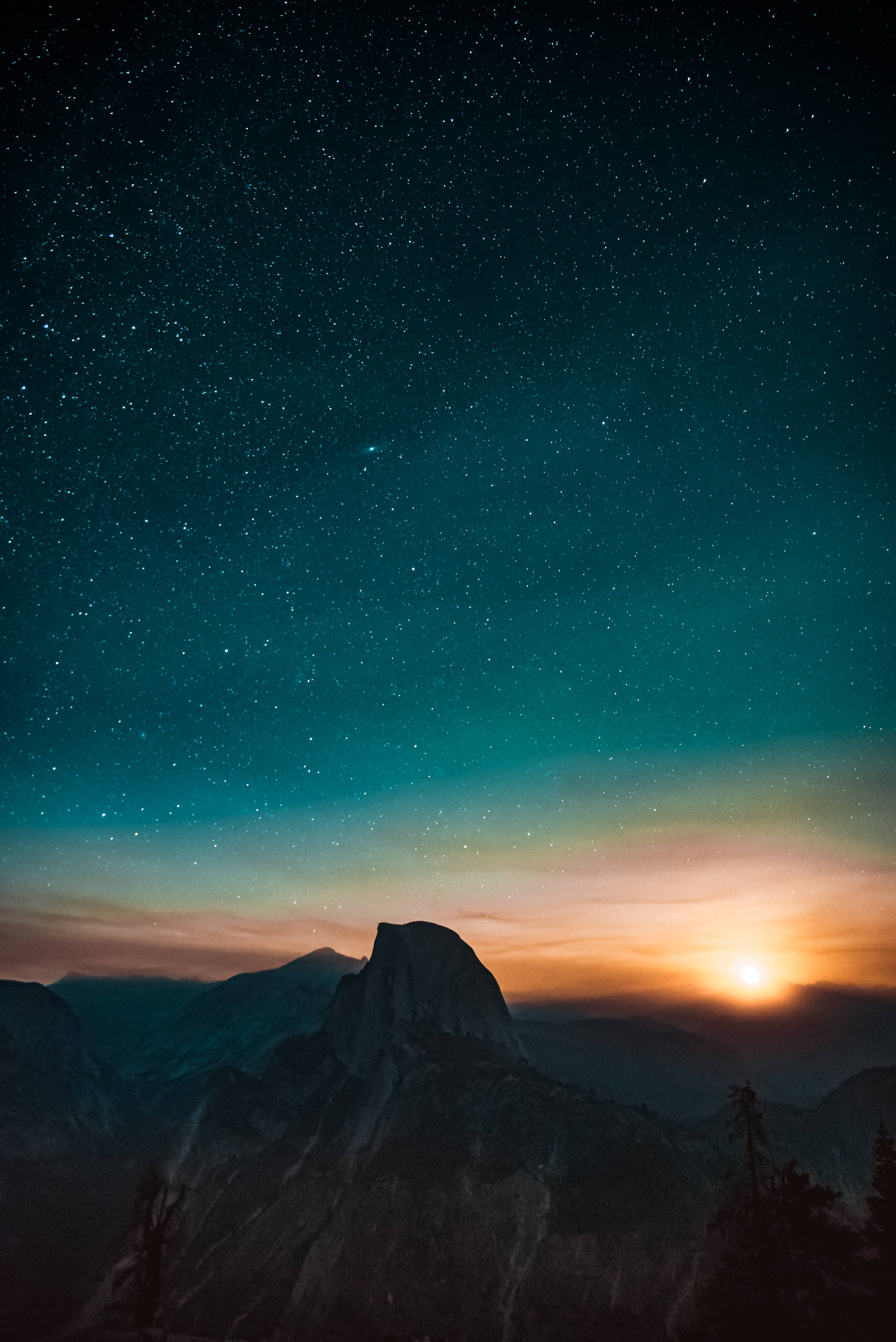 Twilight Sky Stars Cool iPad Wallpaper
