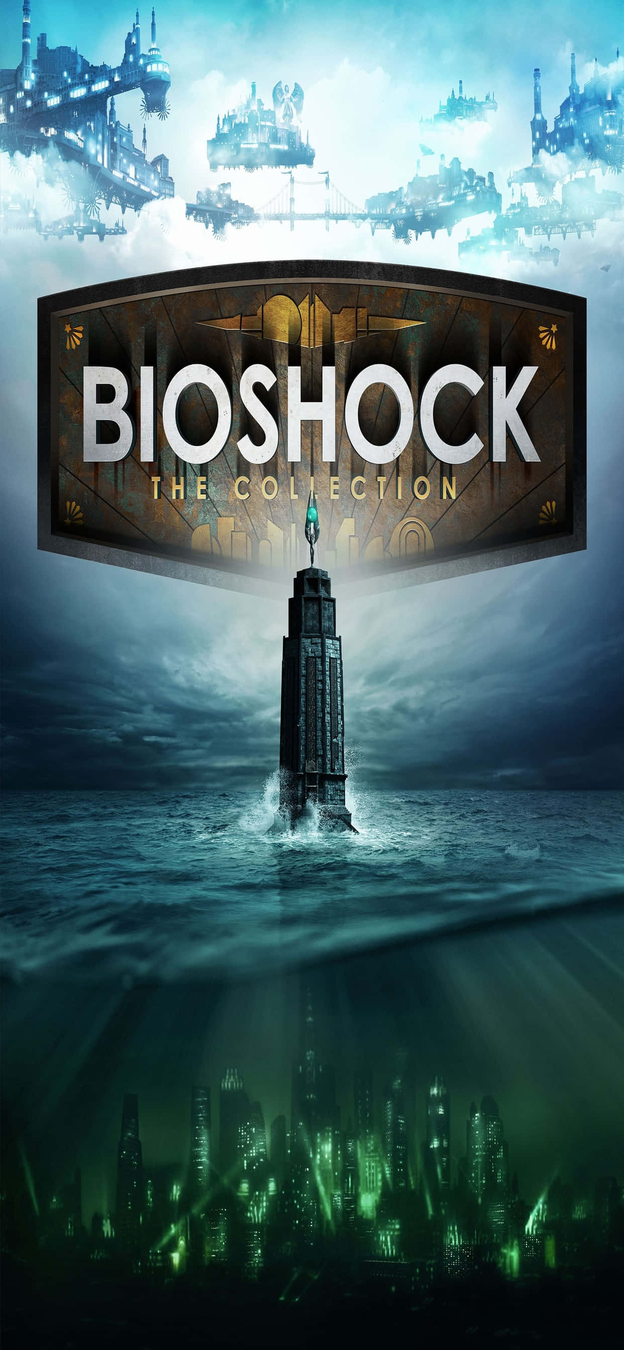 Two Dimensional World iPhone Xs Max Bioshock Infinite Background Wallpaper