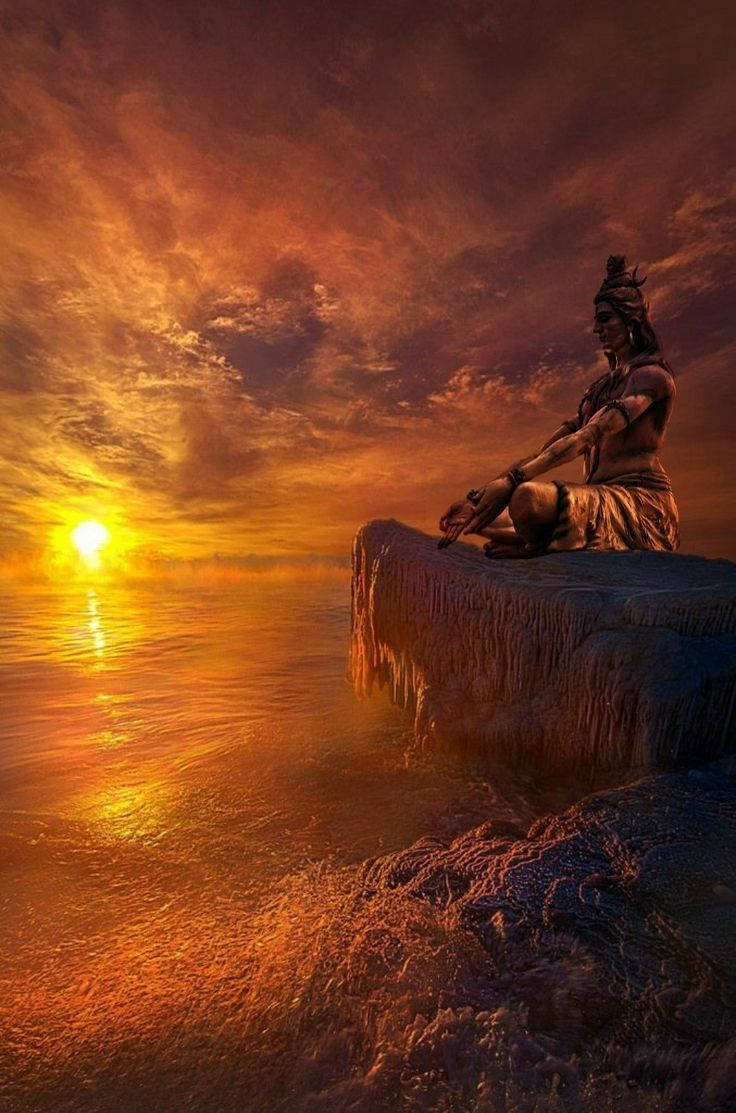 Ujjain Mahakal Paglubog ng Araw Wallpaper