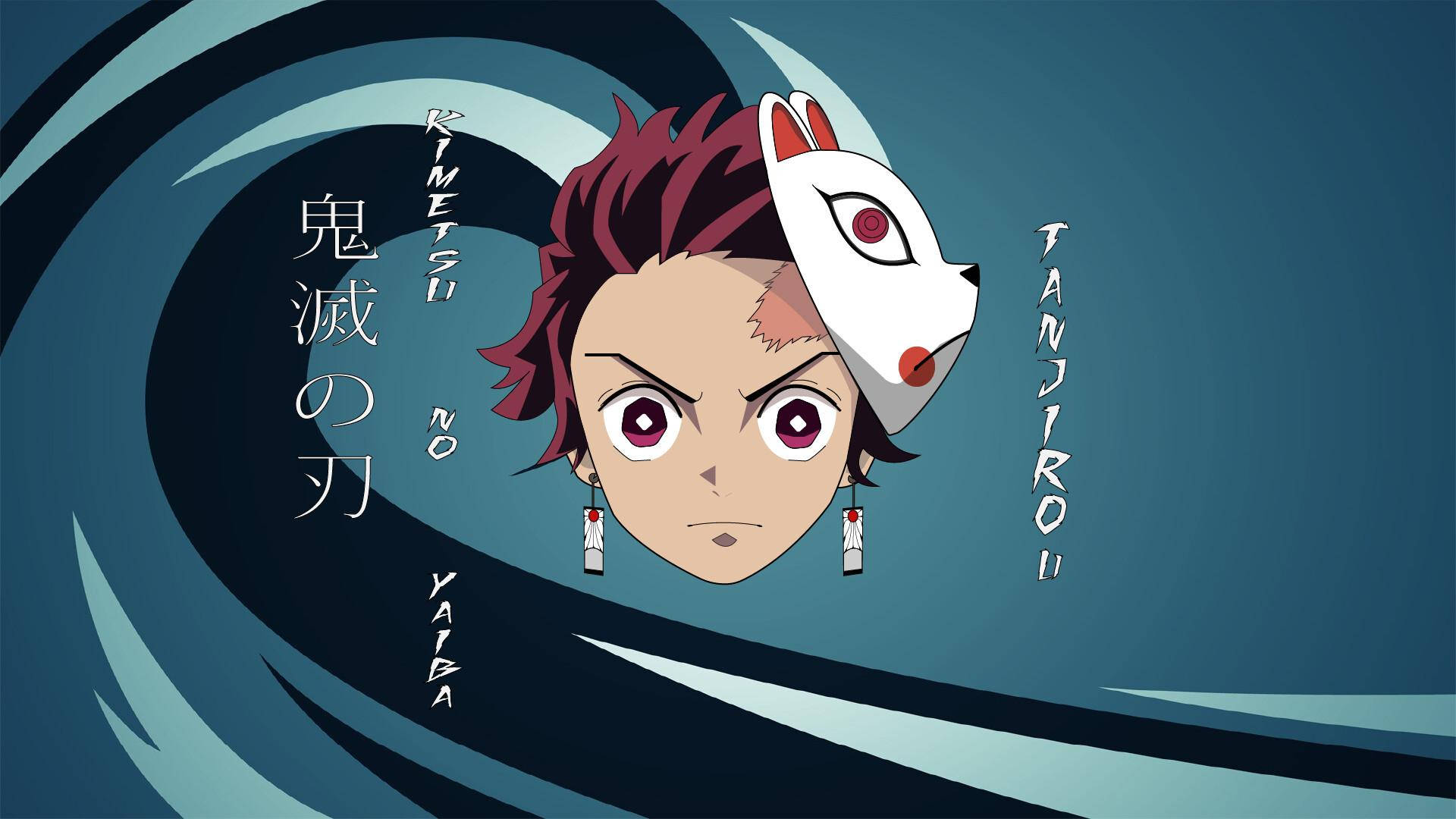 Ulo ni Tanjiro mula sa Demon Slayer Wallpaper