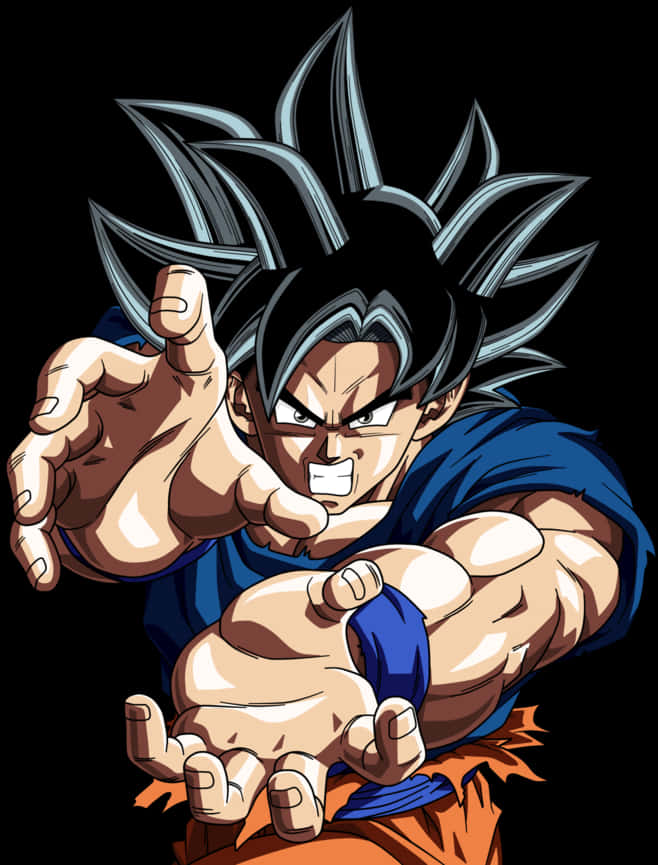 Ultra Instinct Goku Handa sa Labanan Wallpaper