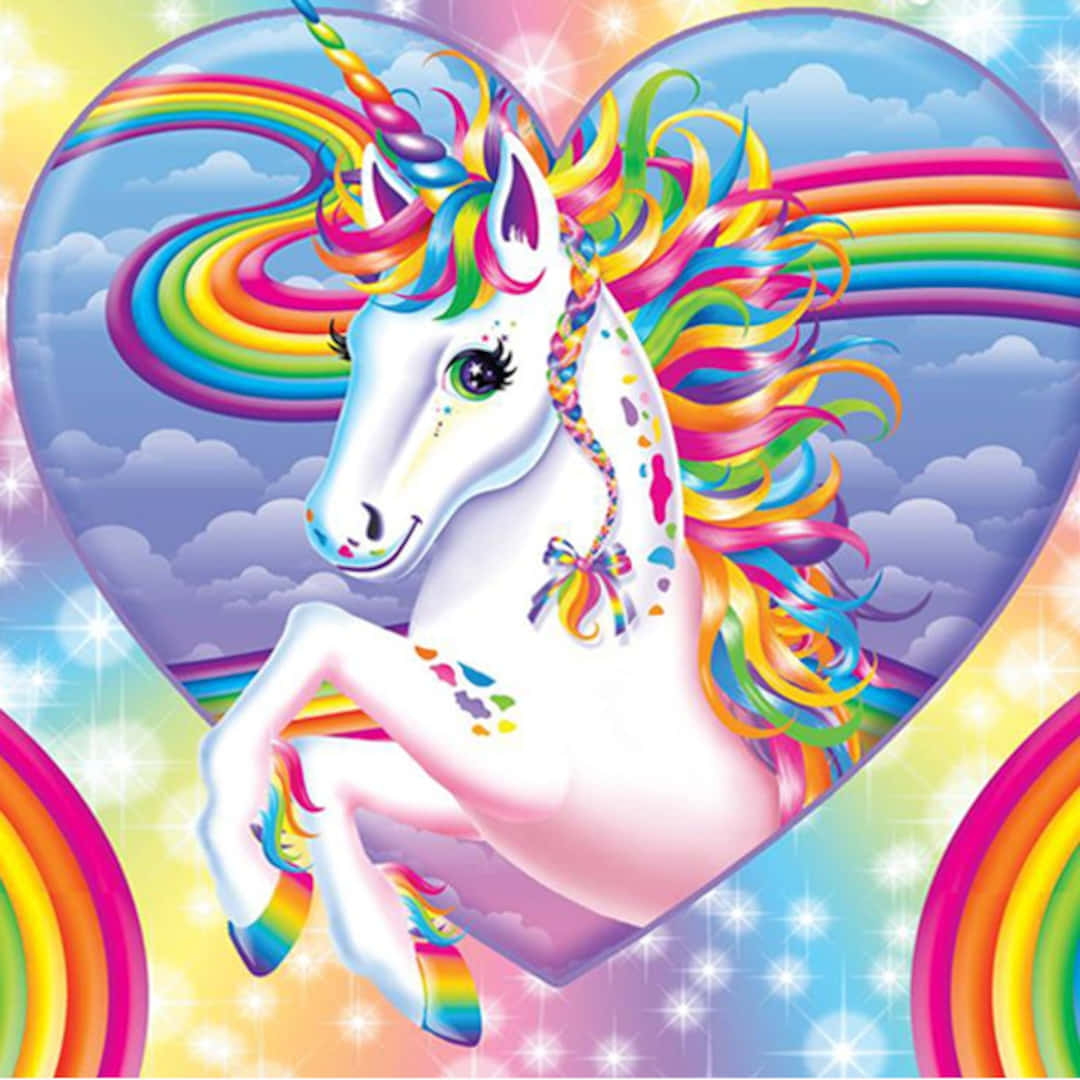 Unicorn mula sa Larawan ni Lisa Frank Wallpaper