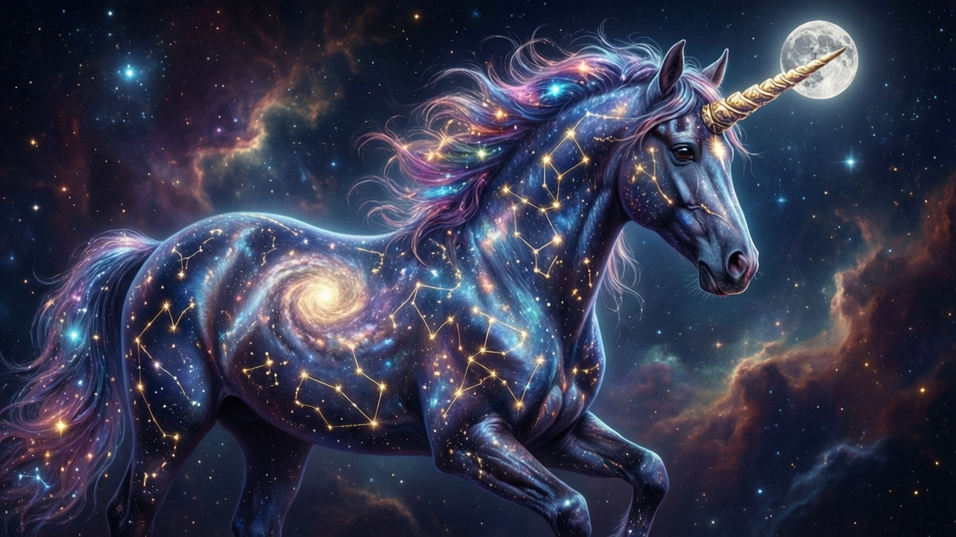 Unicorn ng Konstelasyon Wallpaper