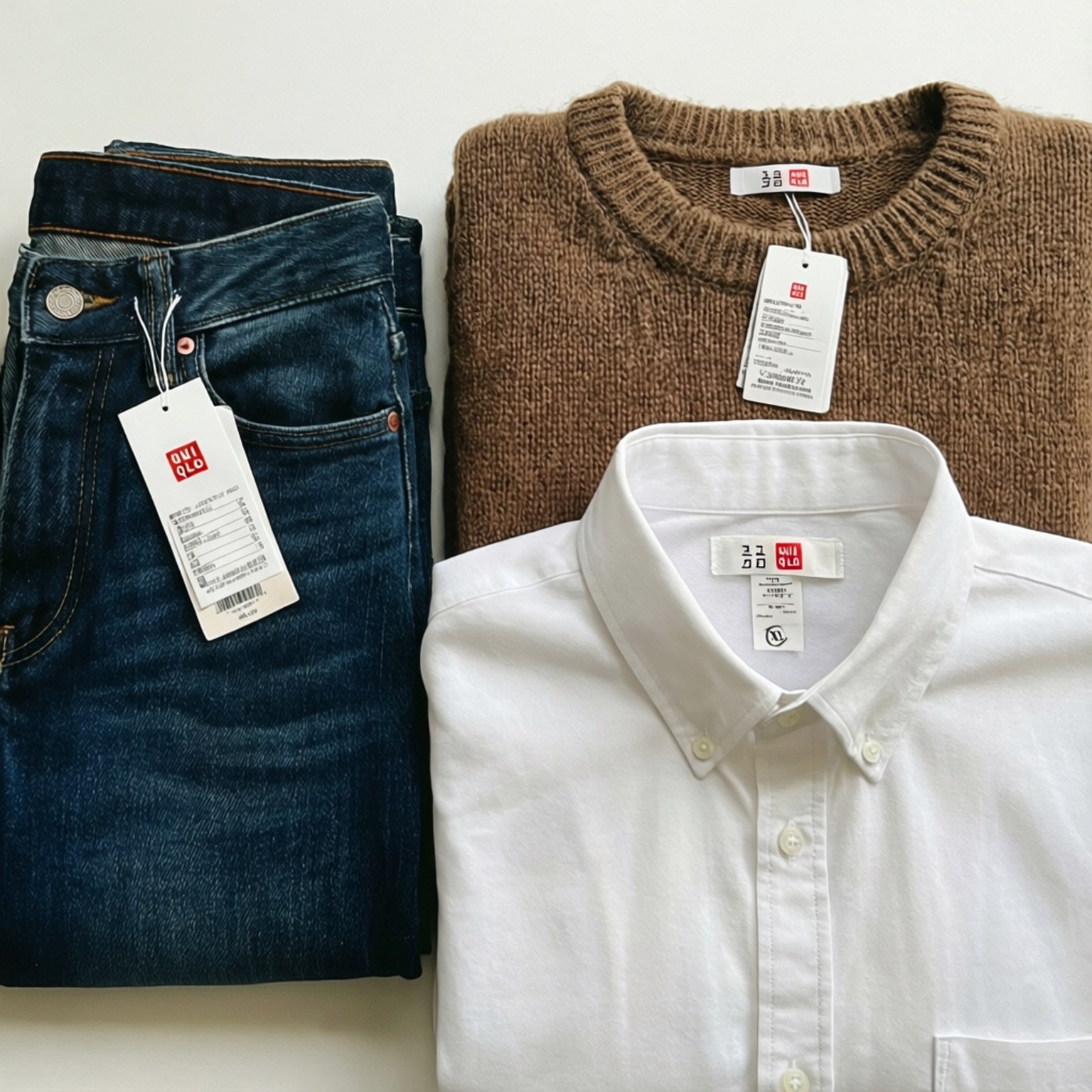 Uniqlo Flat Lay Wallpaper