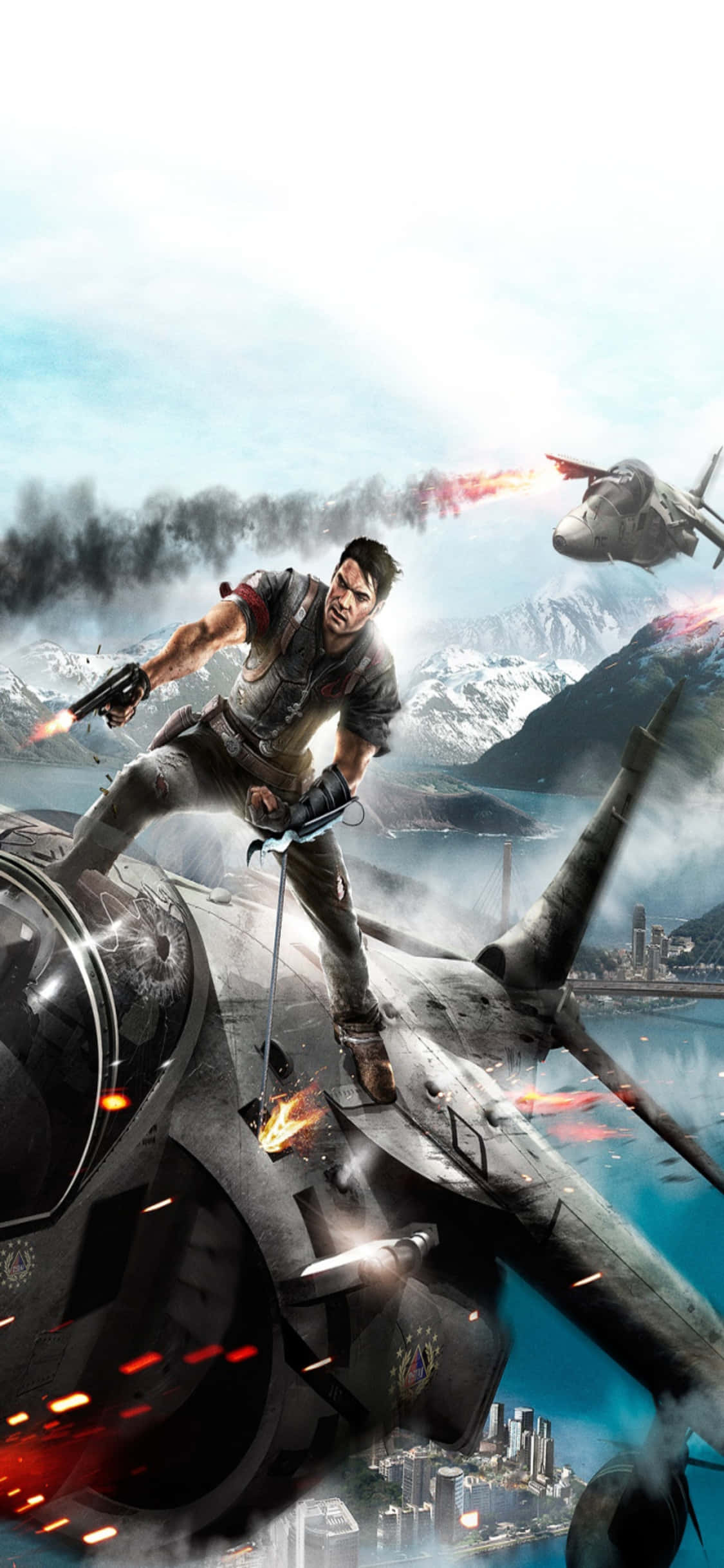 Unleash Chaos with iPhone X and Just Cause 4 Wallpaper