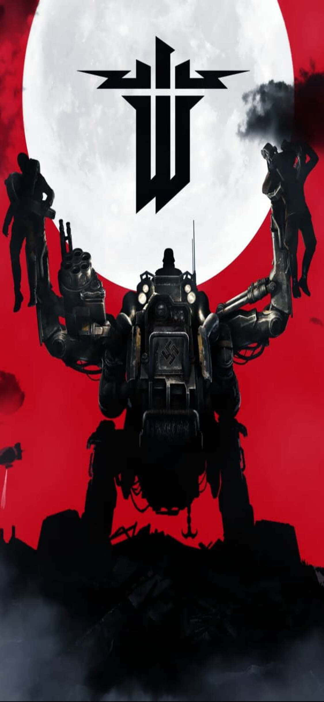 Unleash your Inner Hero sa Wolfenstein II sa iyong iPhone Xs Wallpaper