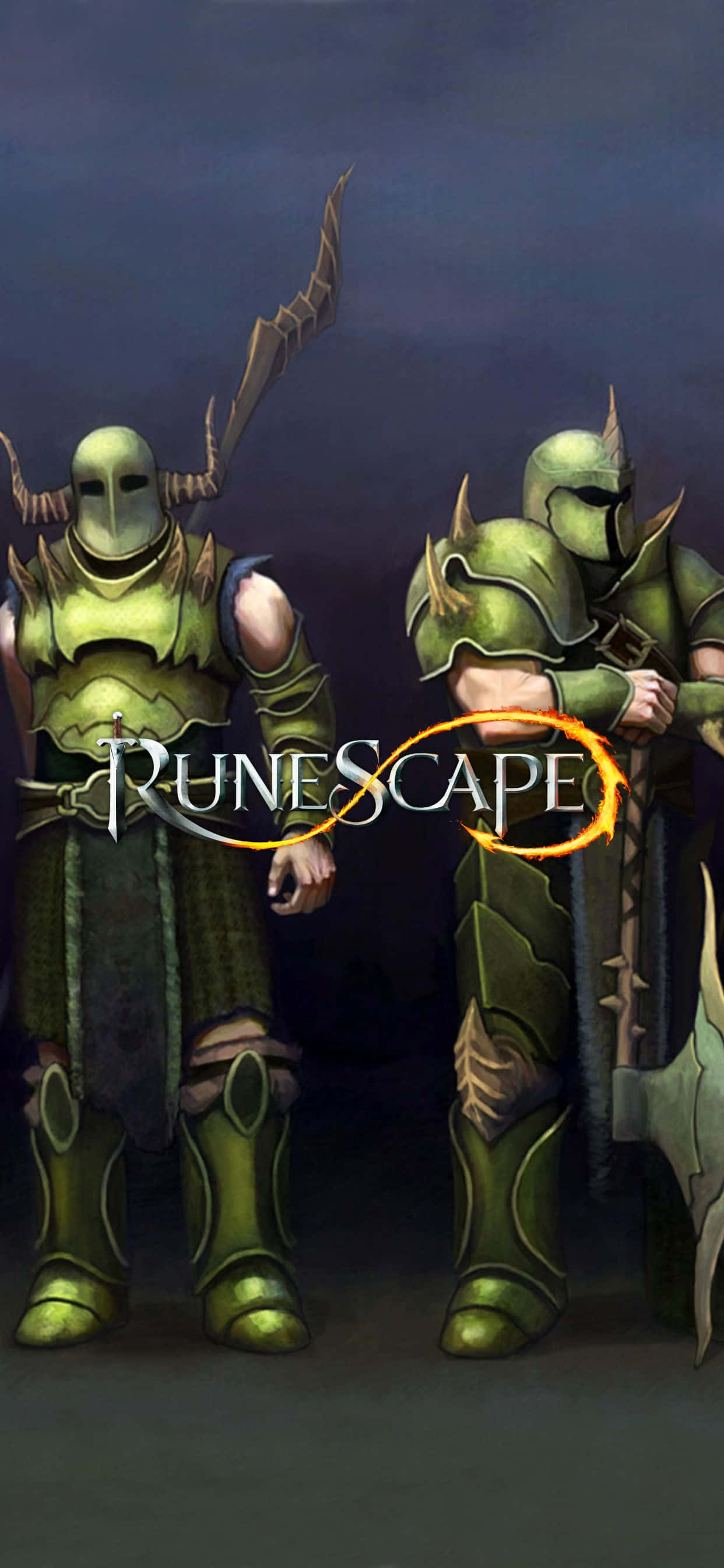 I-unlock ang bagong iPhone XS Max upang tuklasin ang walang katapusang mundo ng Runescape Wallpaper