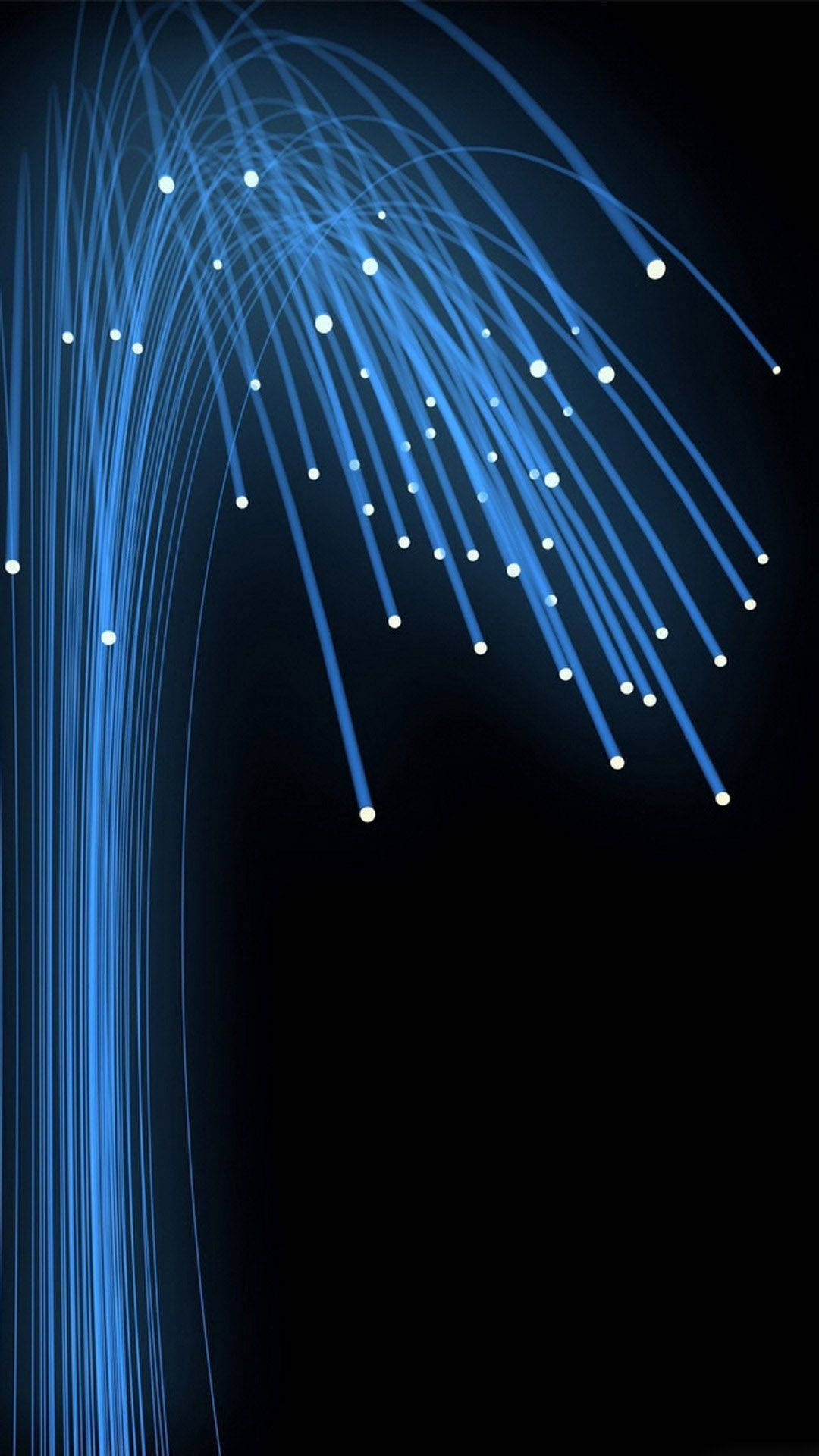 I-unlock ang mga Posibilidad gamit ang Blue Curved Light Wallpaper
