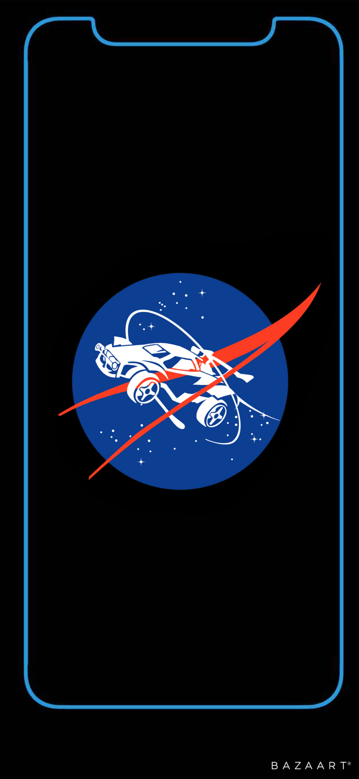 Unlock the victory in iPhone Xs Max Rocket League Wallpaper