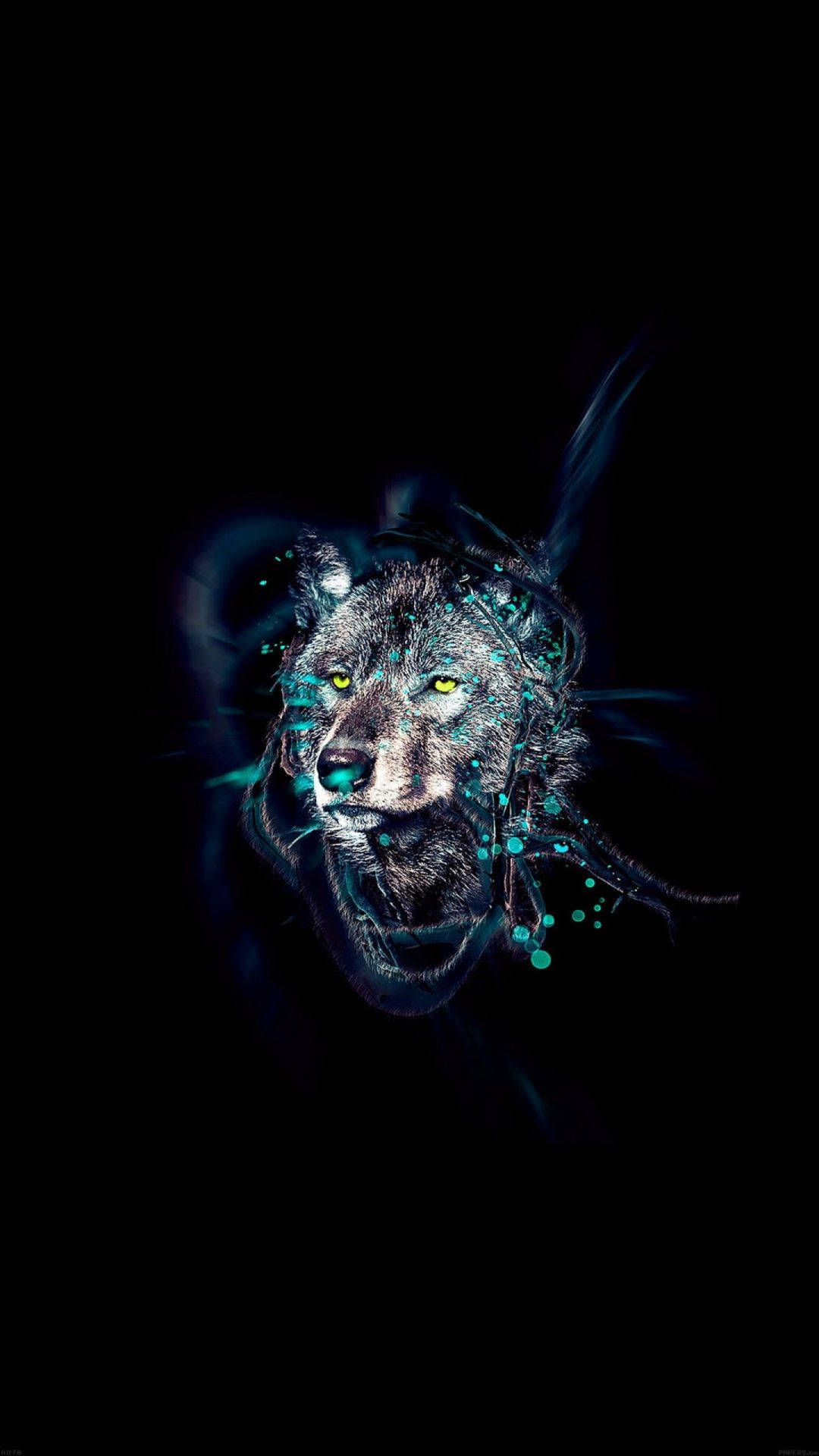 I-unlock ang Iyong Inner Wolf na may Glowing na Kapangyarihan ng AMOLED Wallpaper
