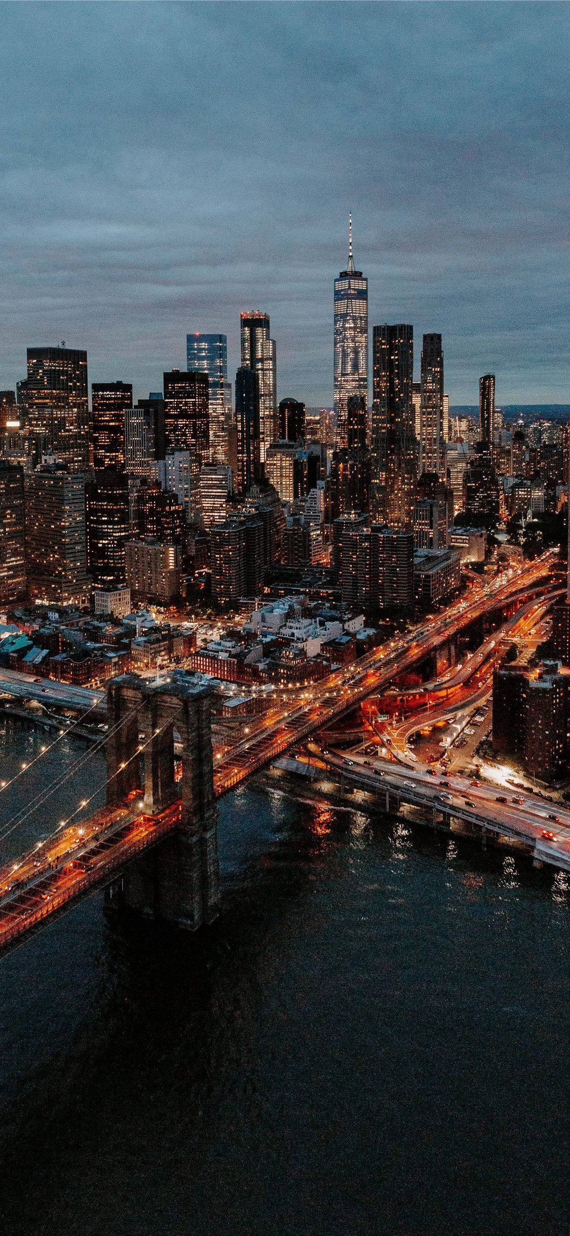 Urban Sophistication - City Lights Aesthetic para sa iPhone Wallpaper