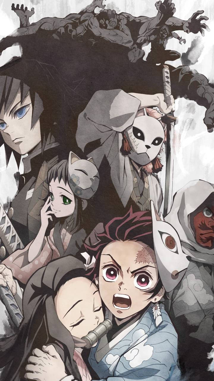 Urokodaki, ang guro ng mga Demon Slayer Wallpaper