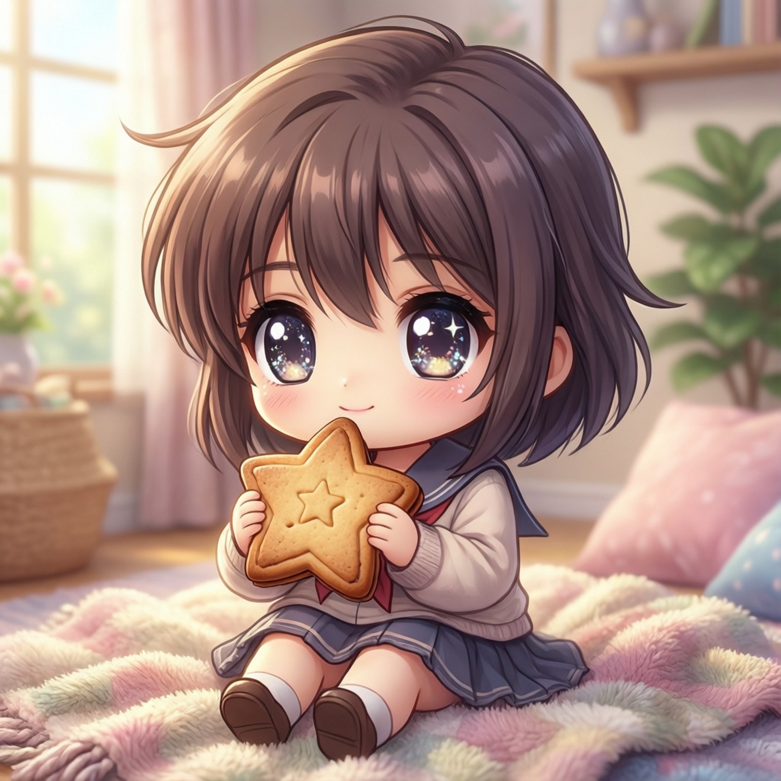 Ushio's Cookie Joy Wallpaper