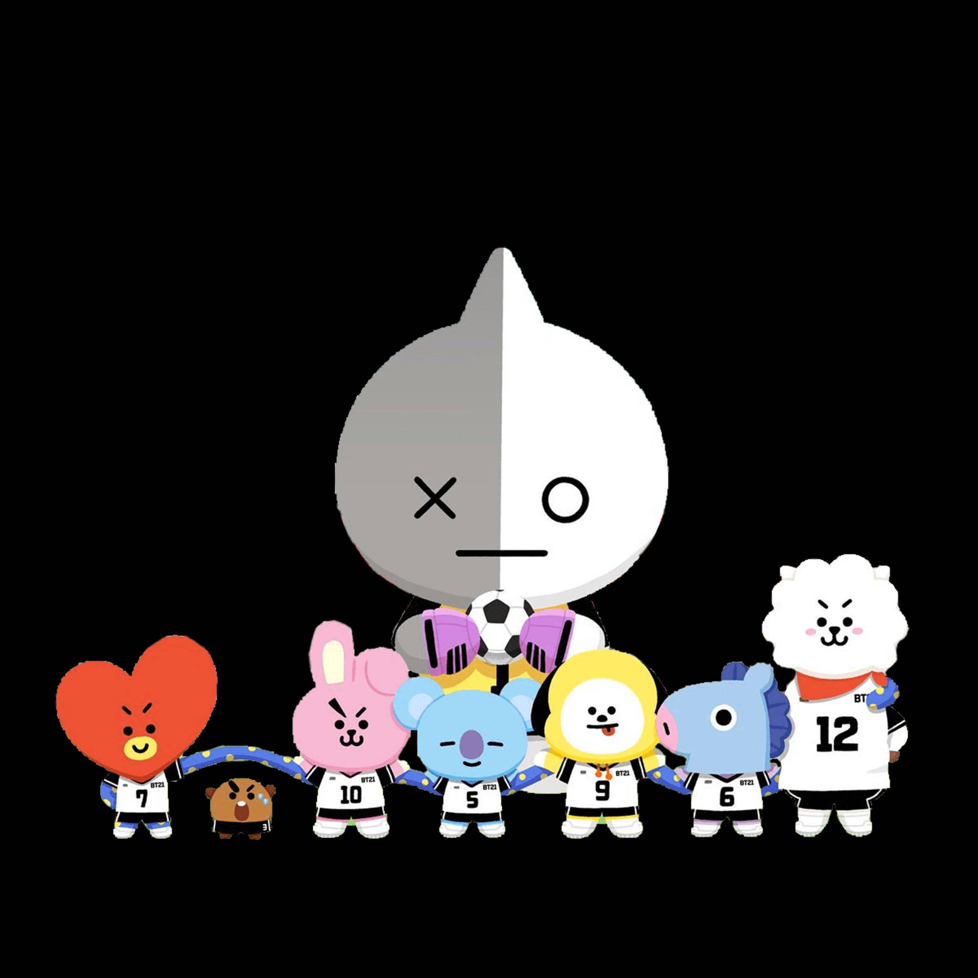 Van BT21 Football Team Wallpaper