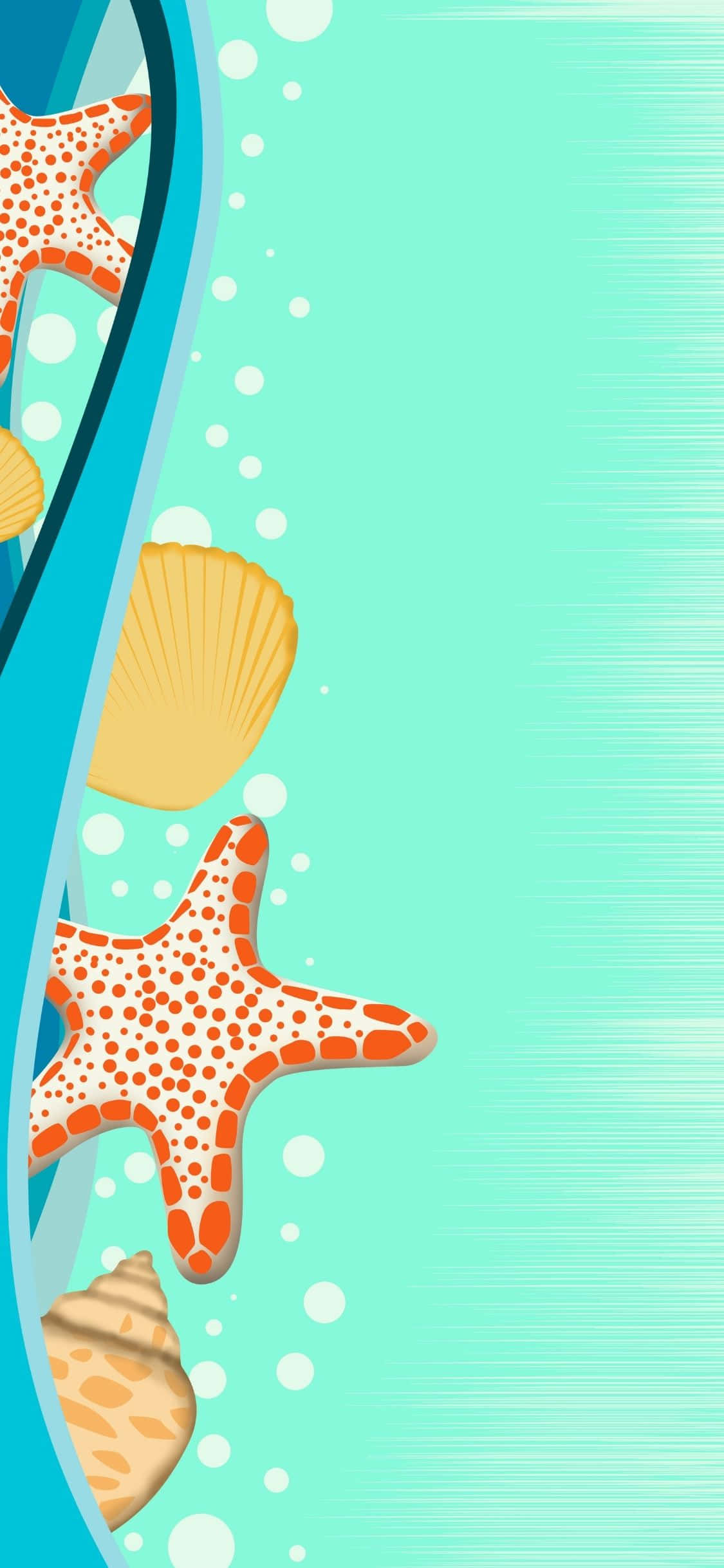 Vector Illustration iPhone X Summer Background Wallpaper